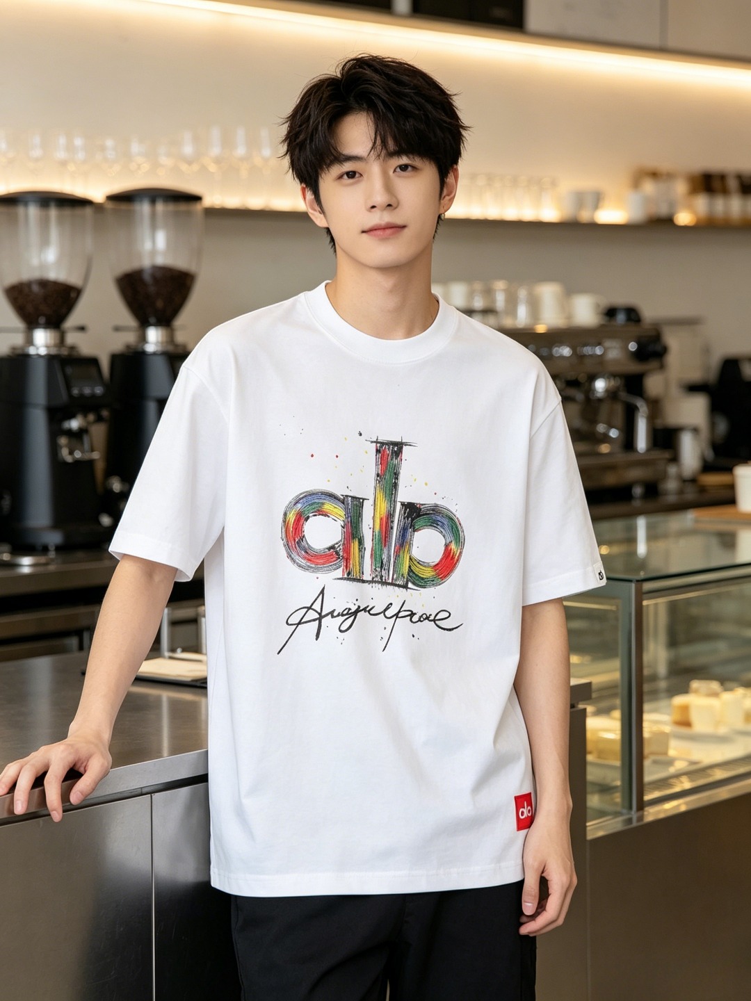 Al graffiti-print t-shirt