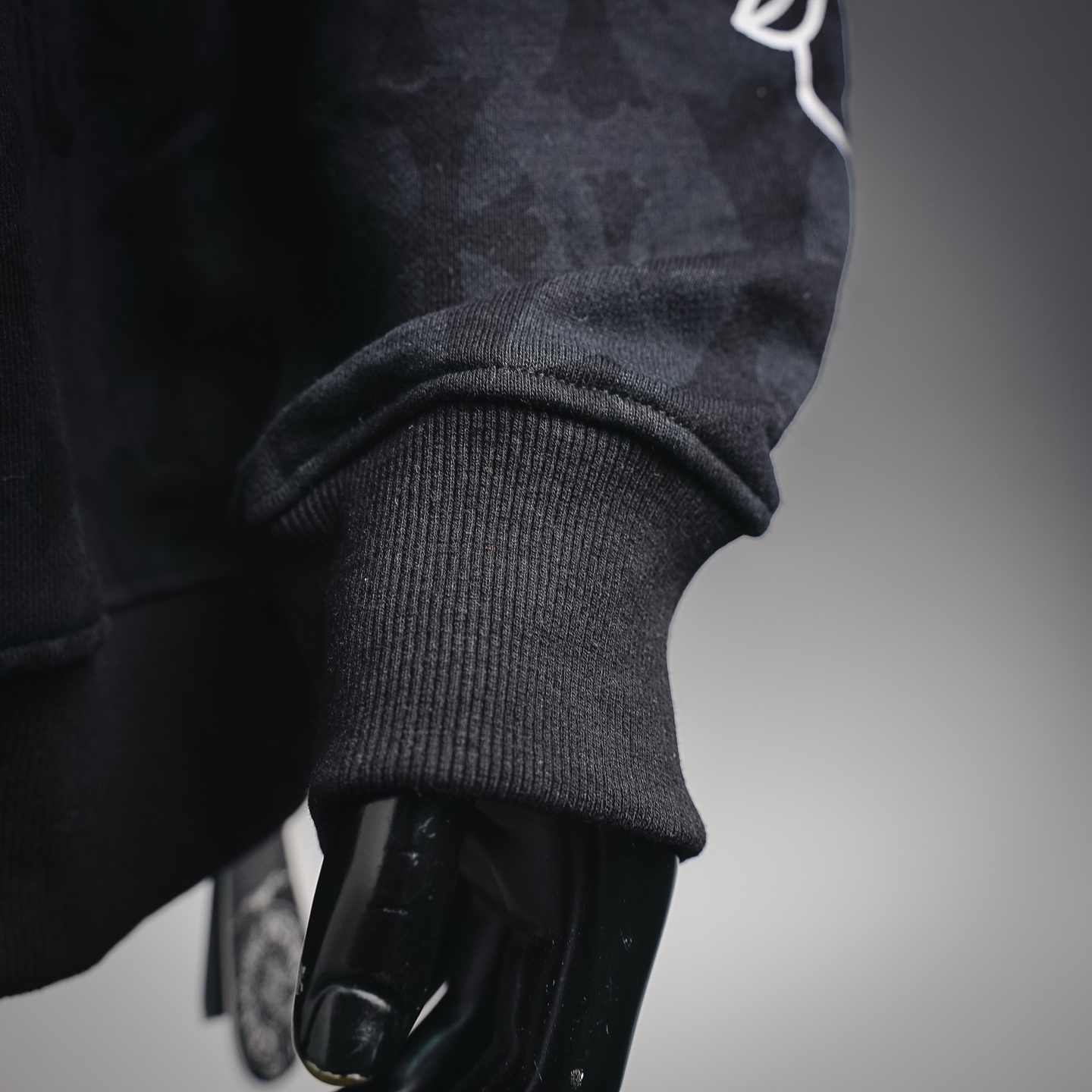 Chrome tonal all-over hoodie