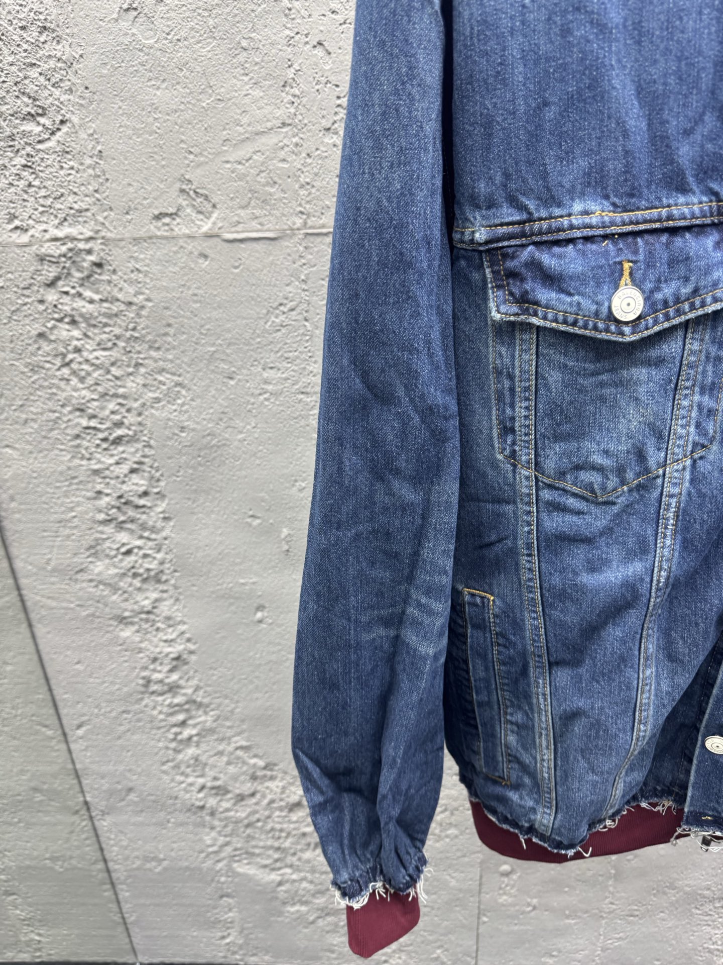 Balen layered denim jacket