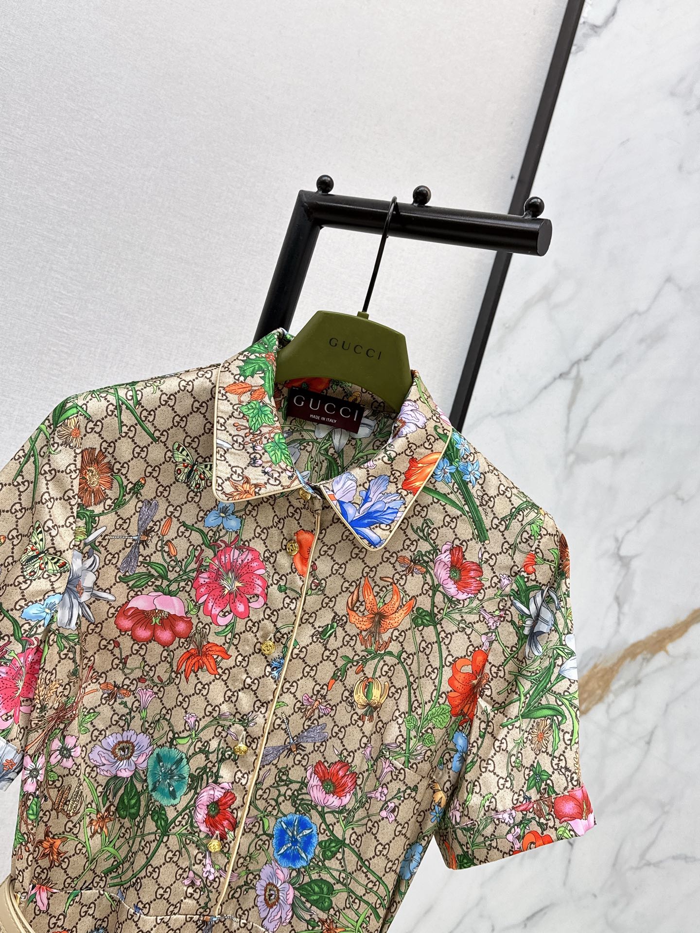 Guc 26ss print floarl dress