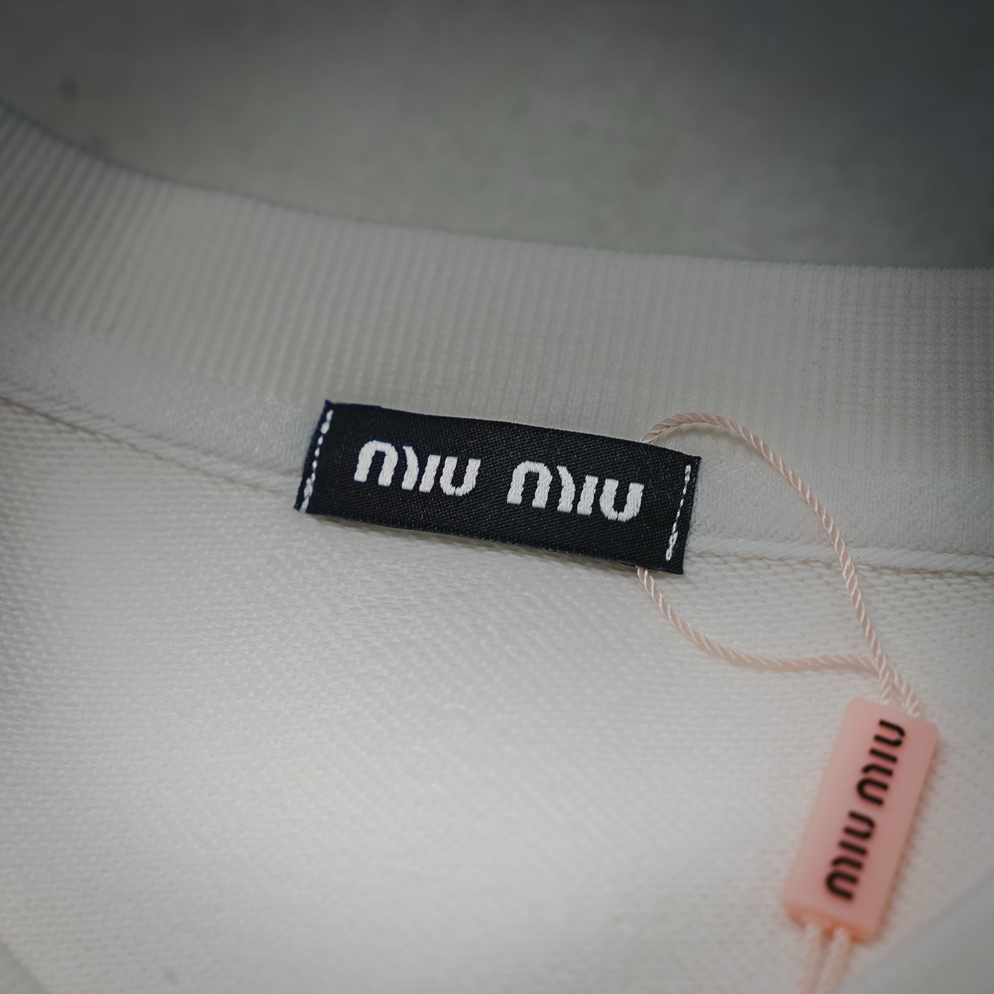 Miu letter printed sweatshirt