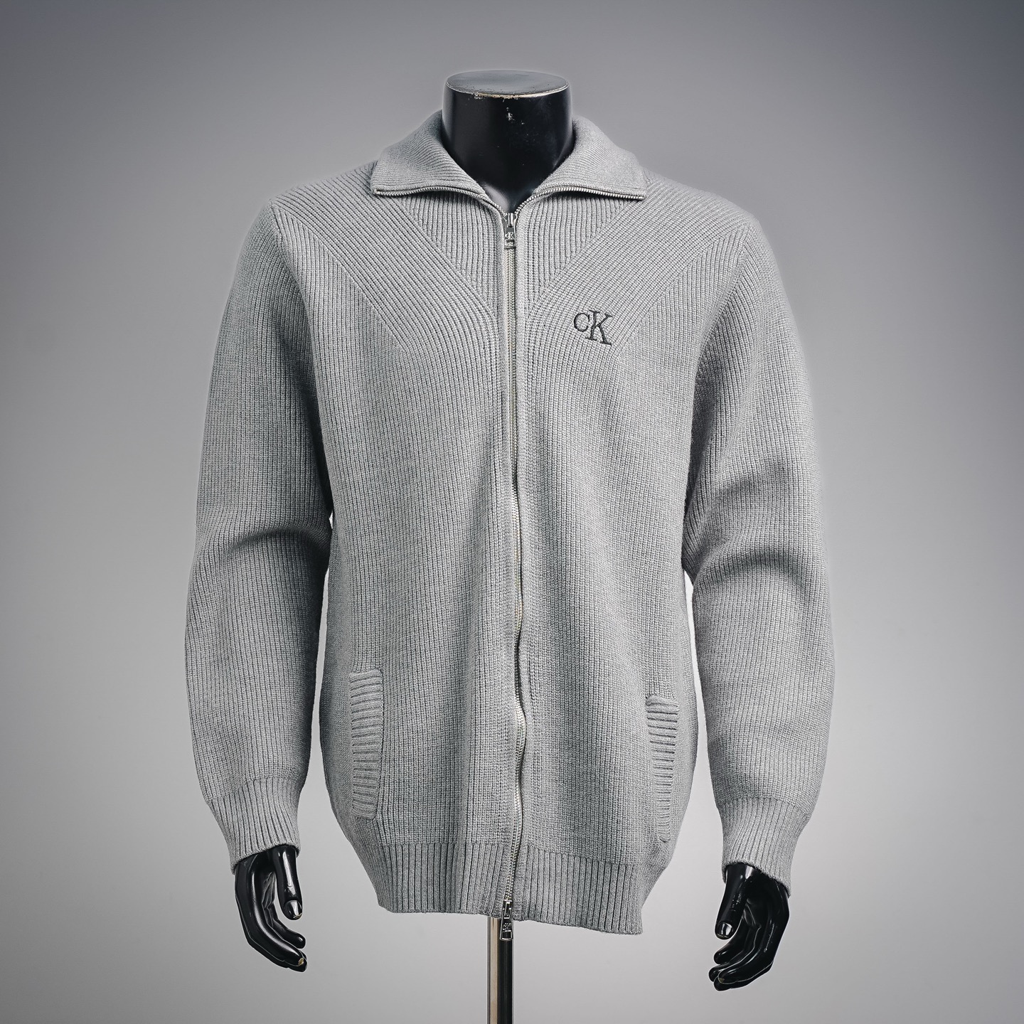 CK ribbed minimal jacket