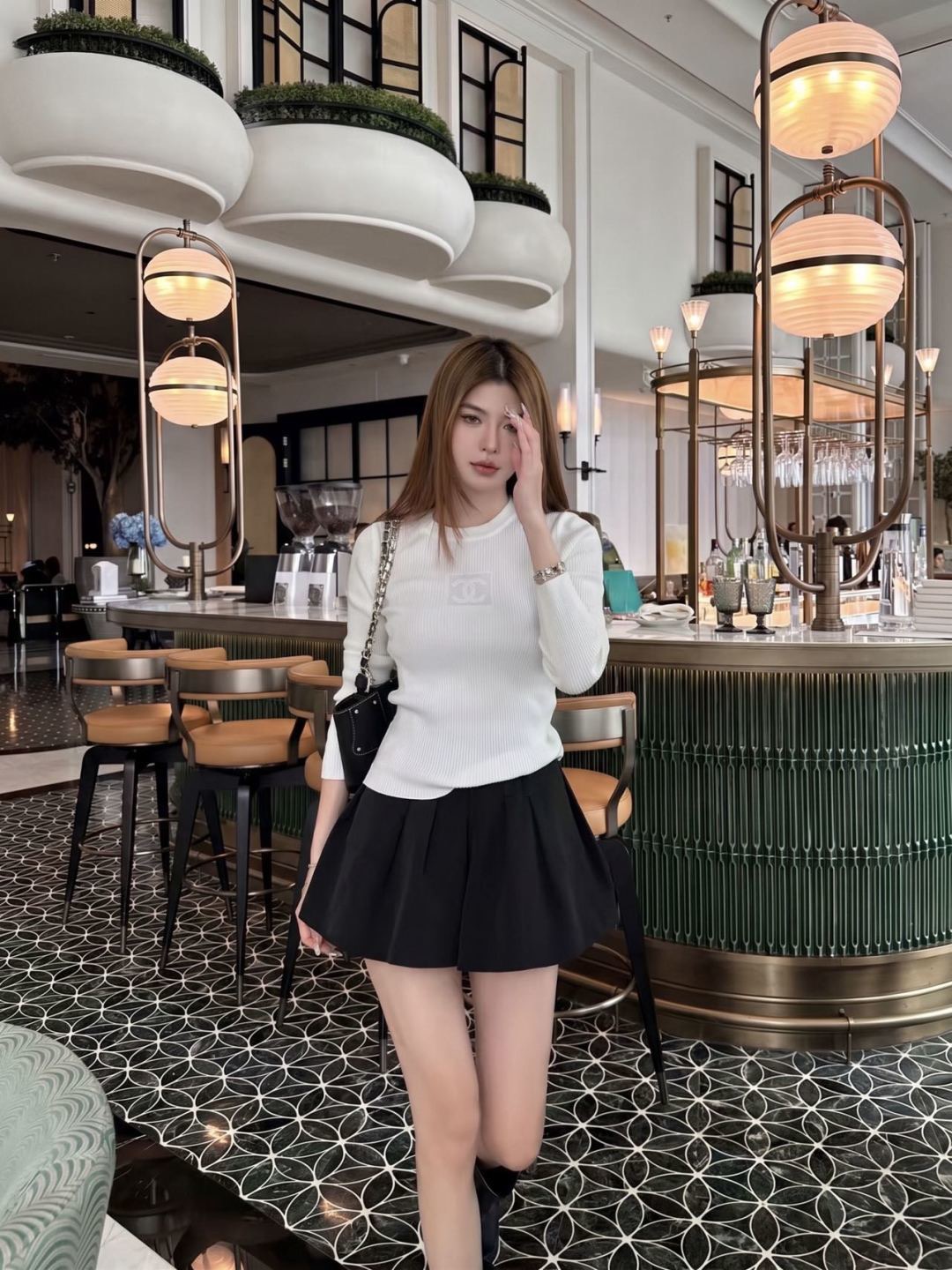 Chan 26fw knit basic tee
