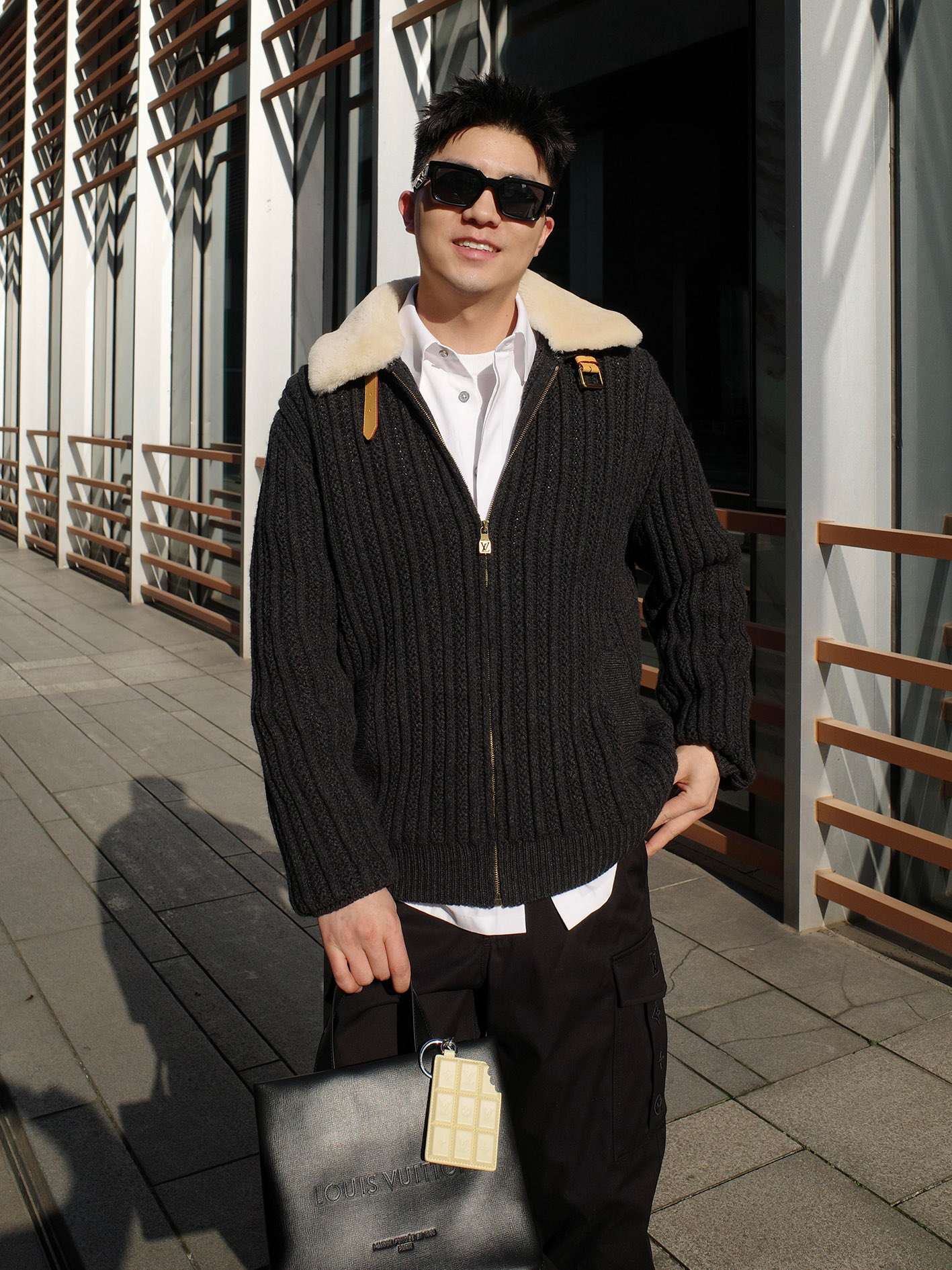 Louis Insulated cinched waist jacket