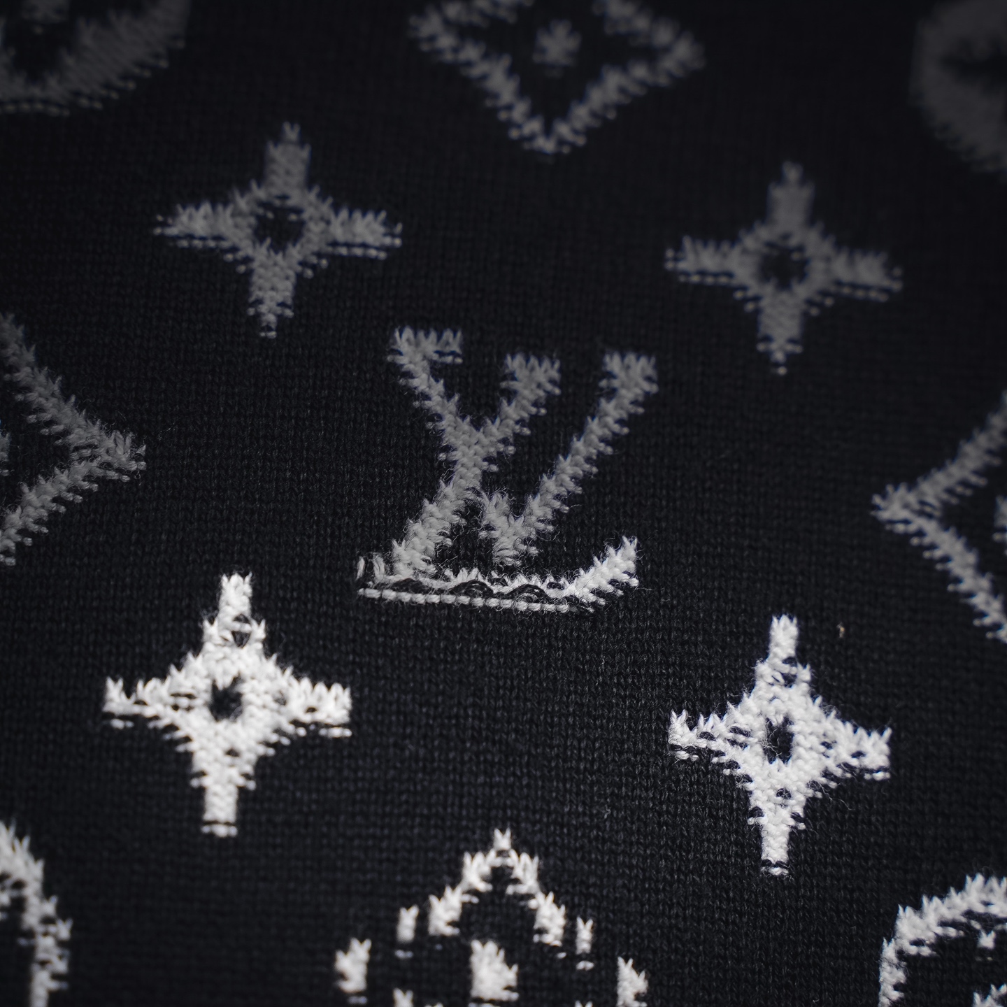 Louis graffiti jacquard sweater