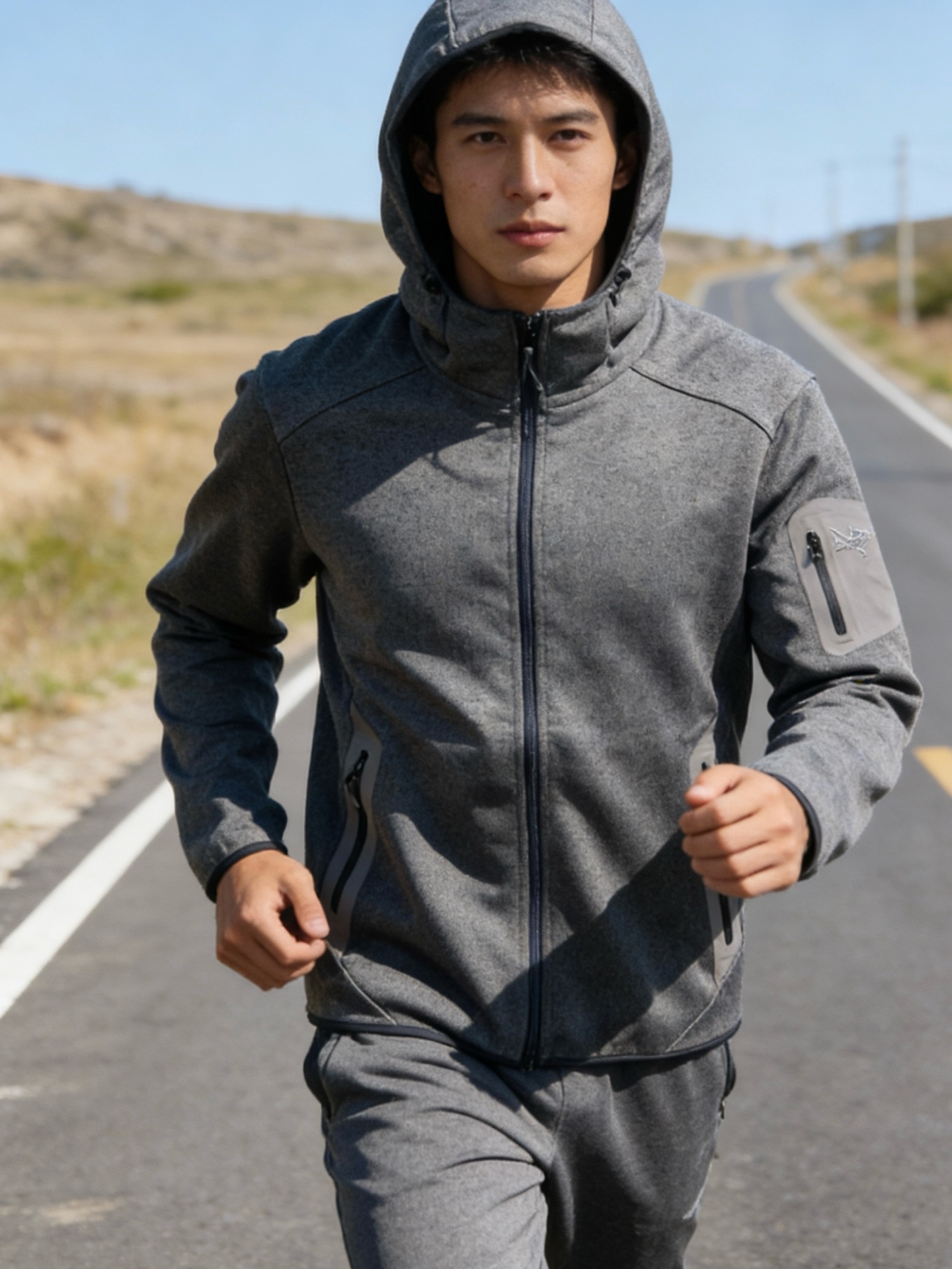Arcter hooded knit coat