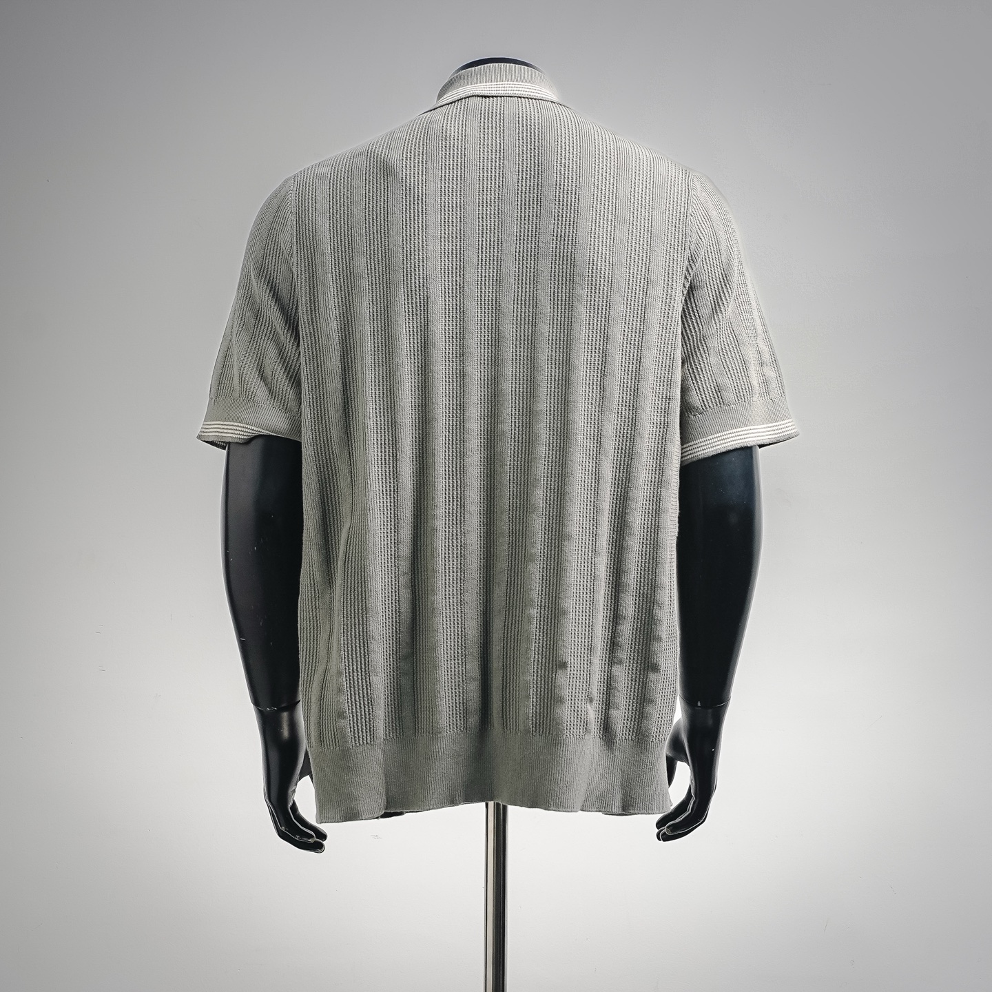 Brunello striped collar Polo