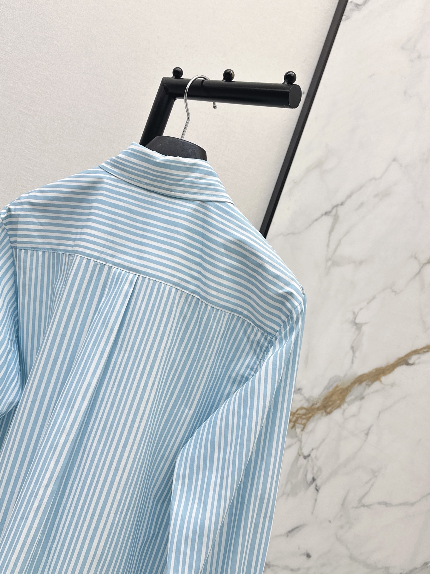 CD 26ss stripe print shirt dress