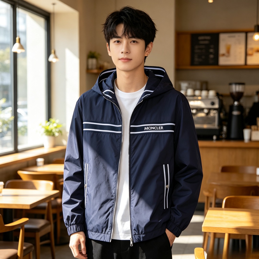 Mon embroidered letter jacket