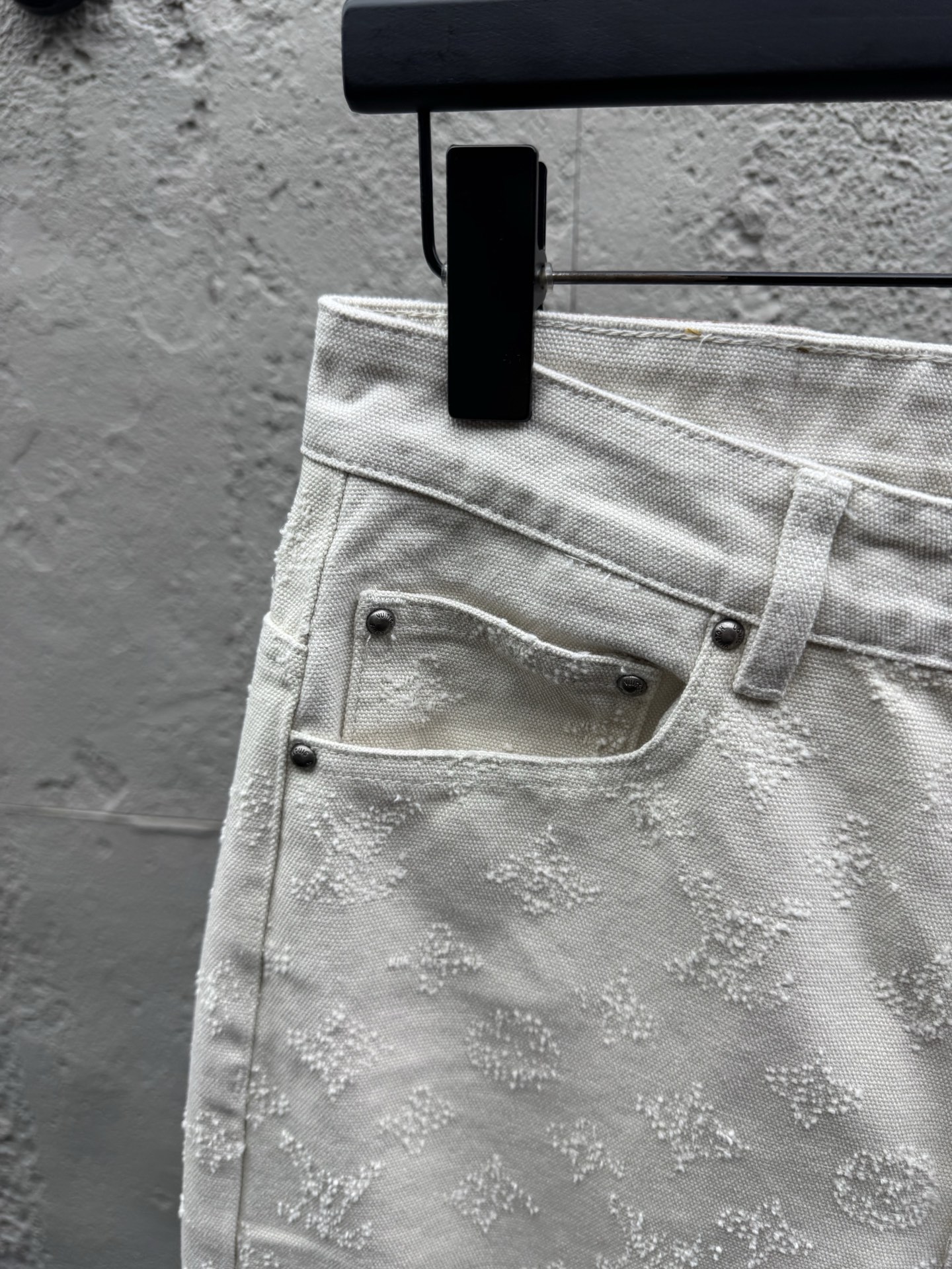 Louis embroidered jacquard jeans