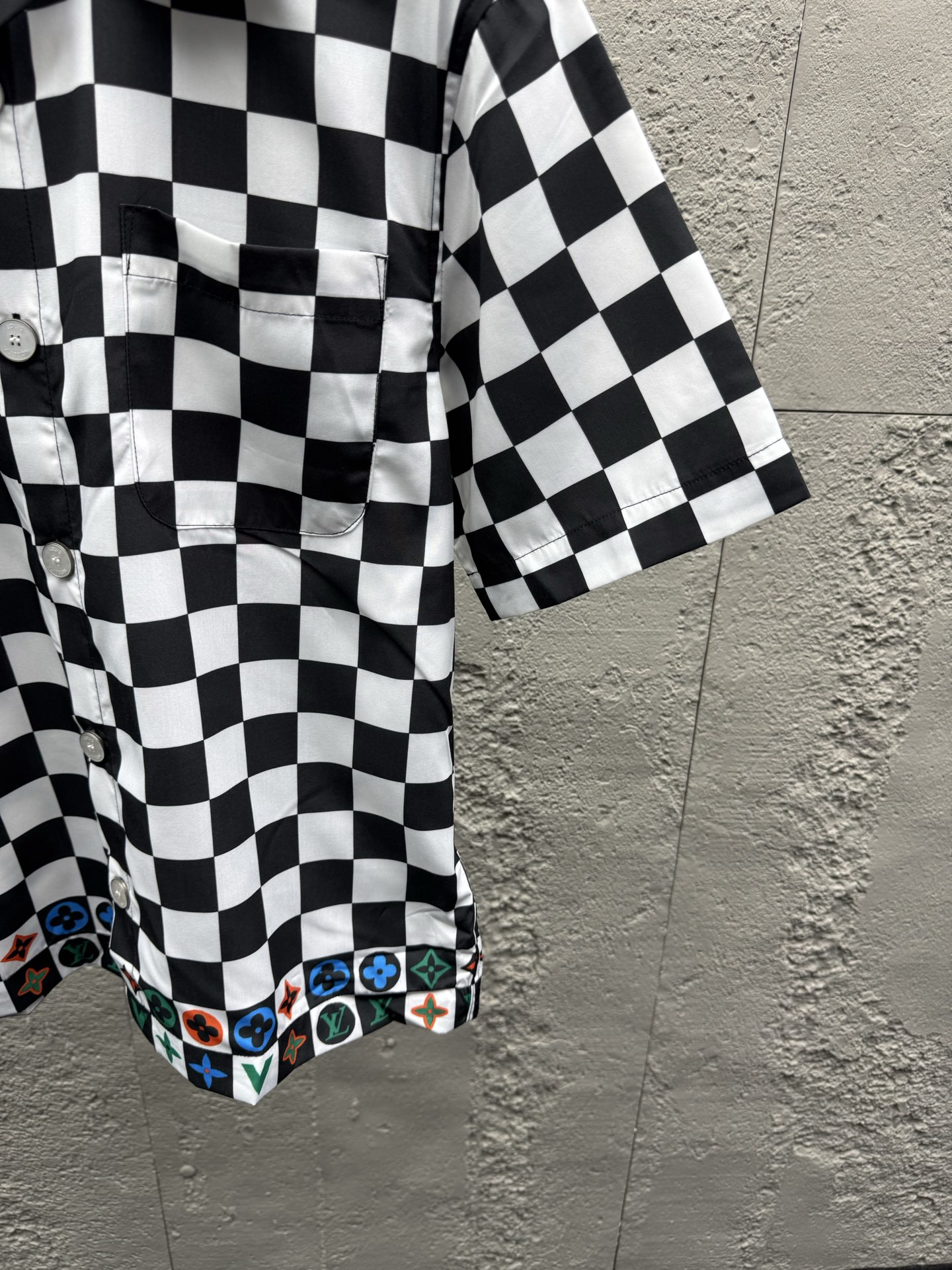 Louis checkerboard graphic t-shirt