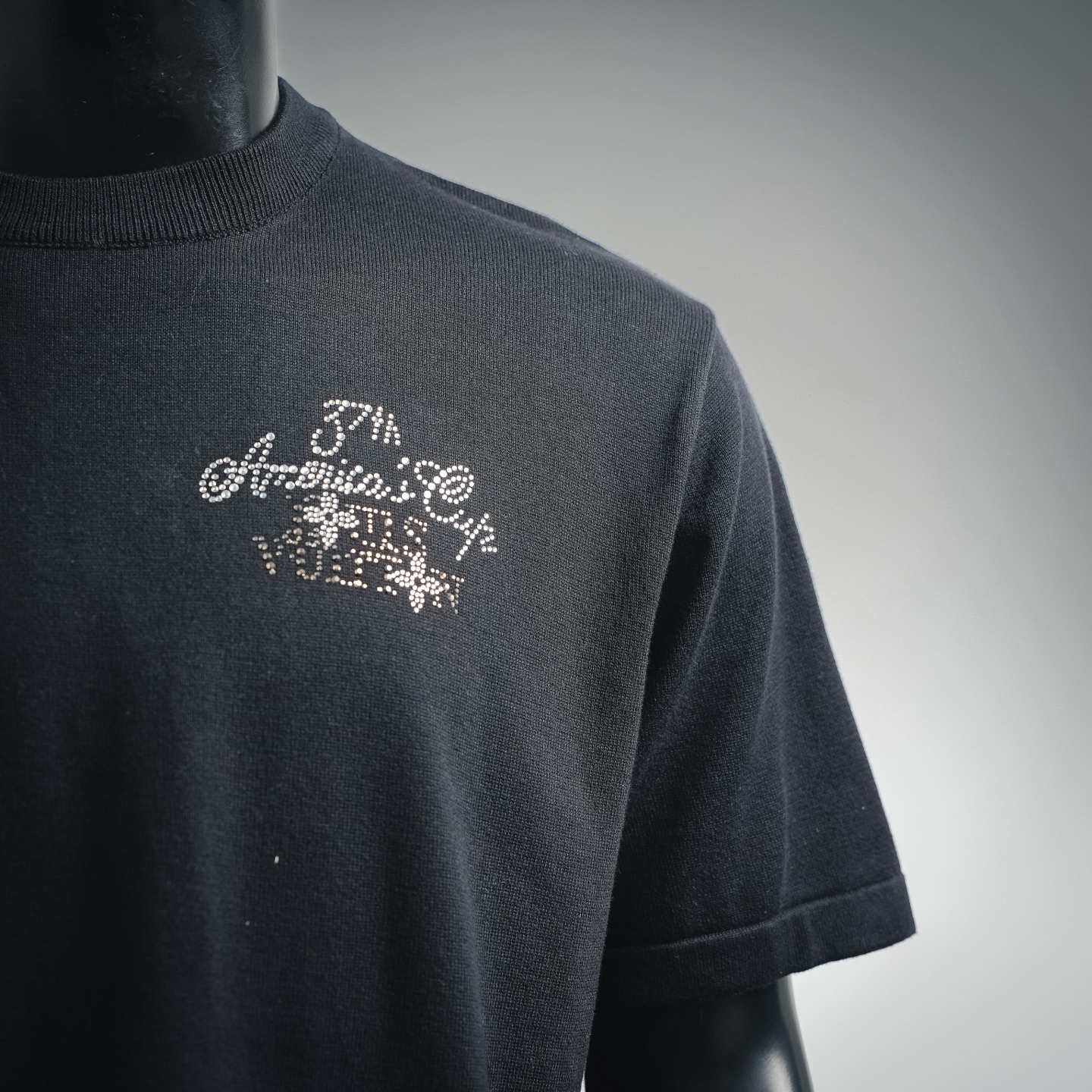 Louis rhinestone knit t-shirt