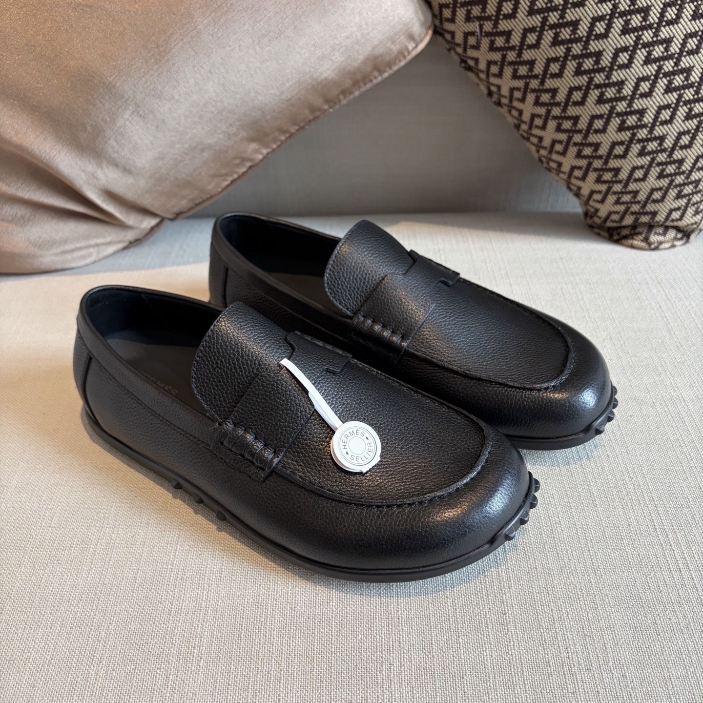 Herm leather loafers