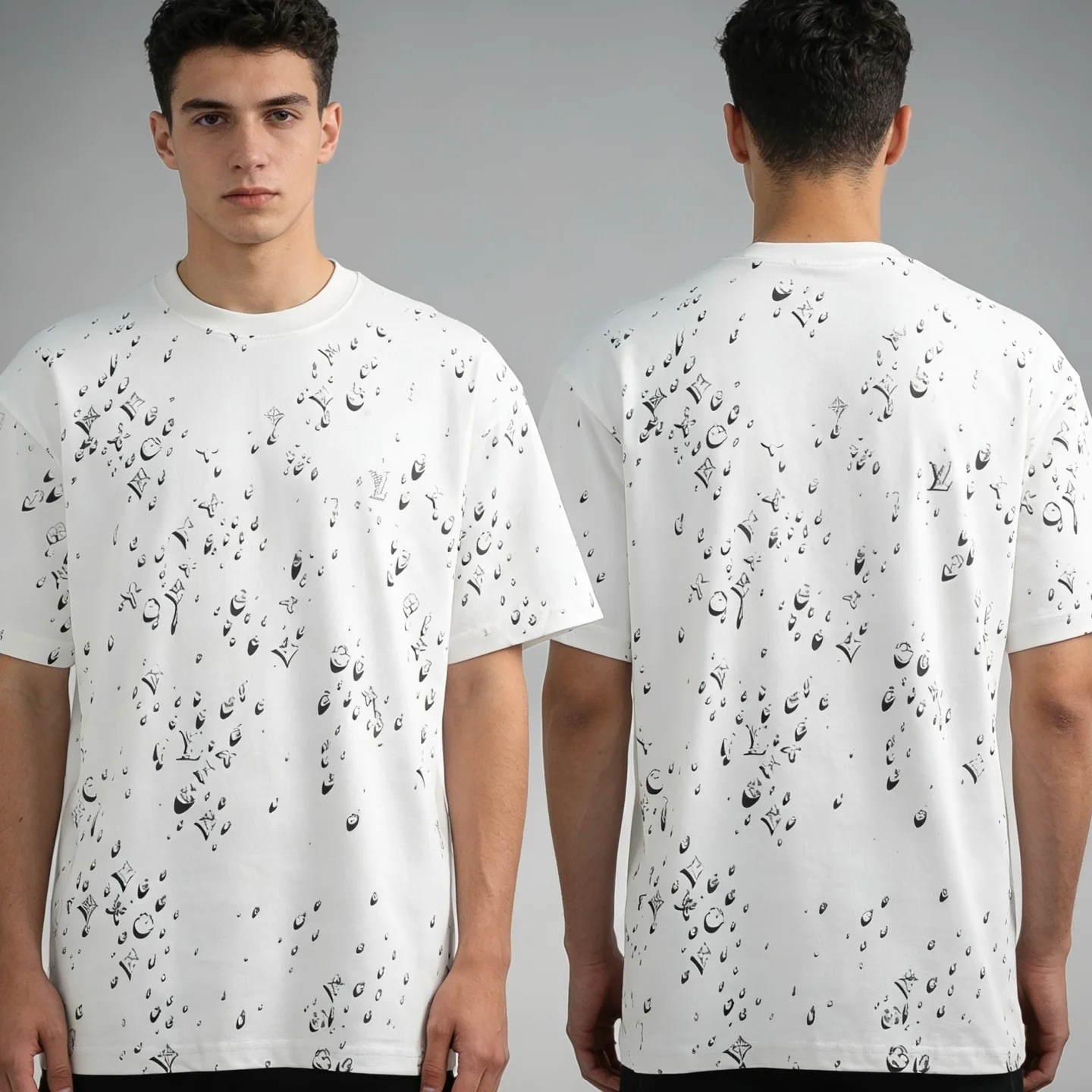 Louis street style printed t-shirt