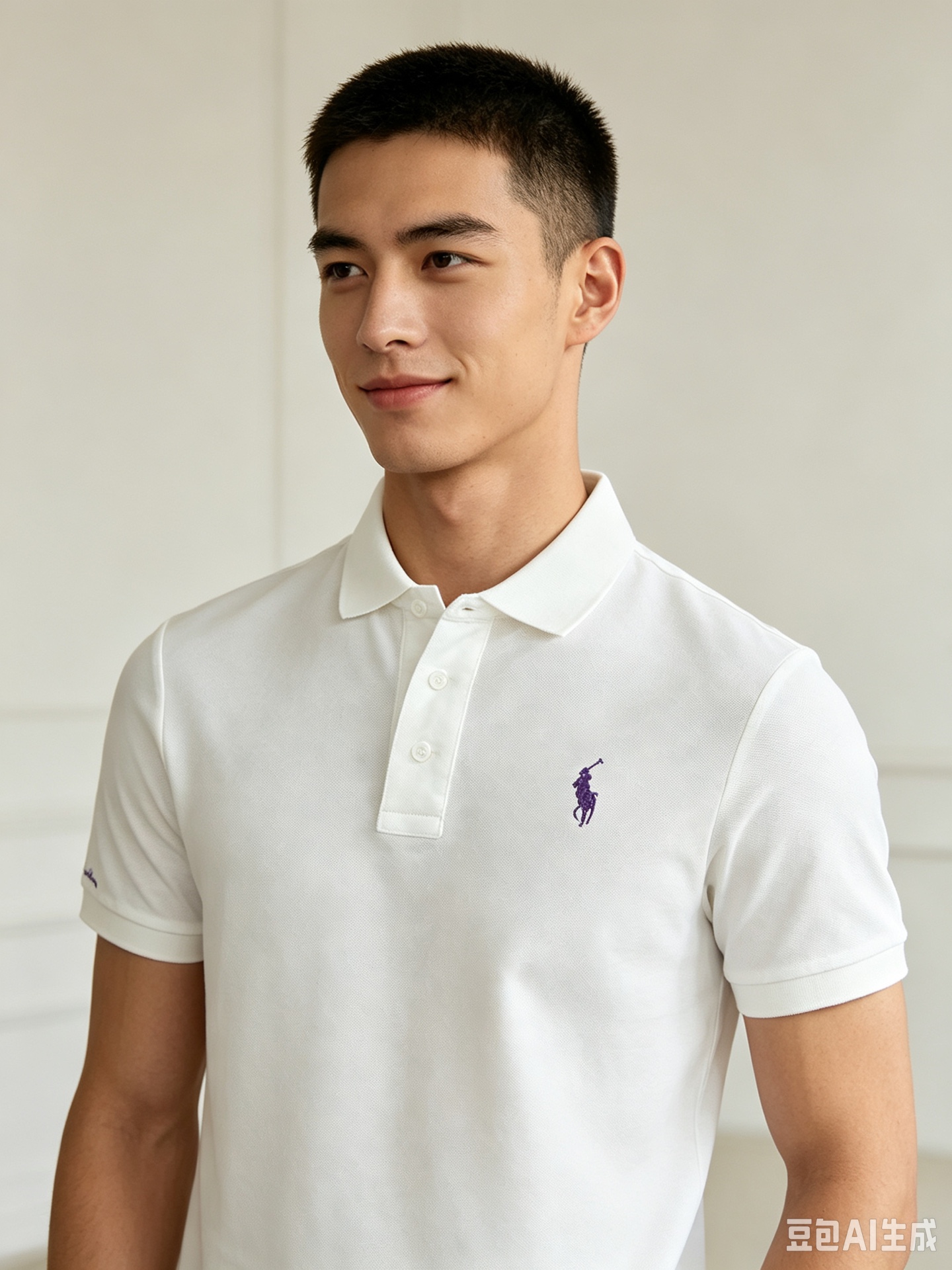 Chrome printed Polo