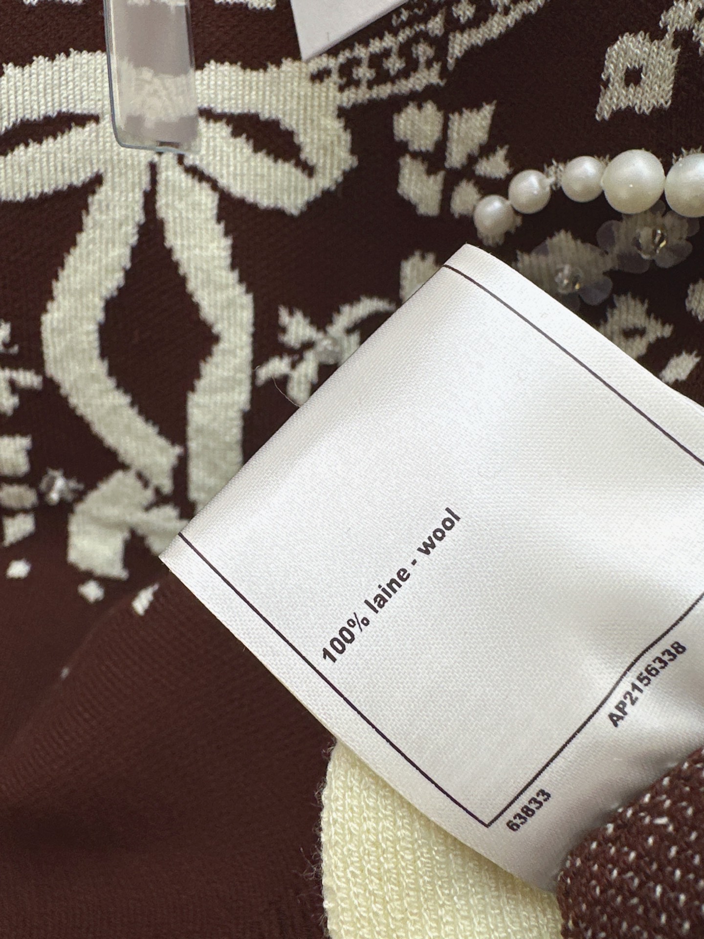 Chan 26ss jacquard knit sweater