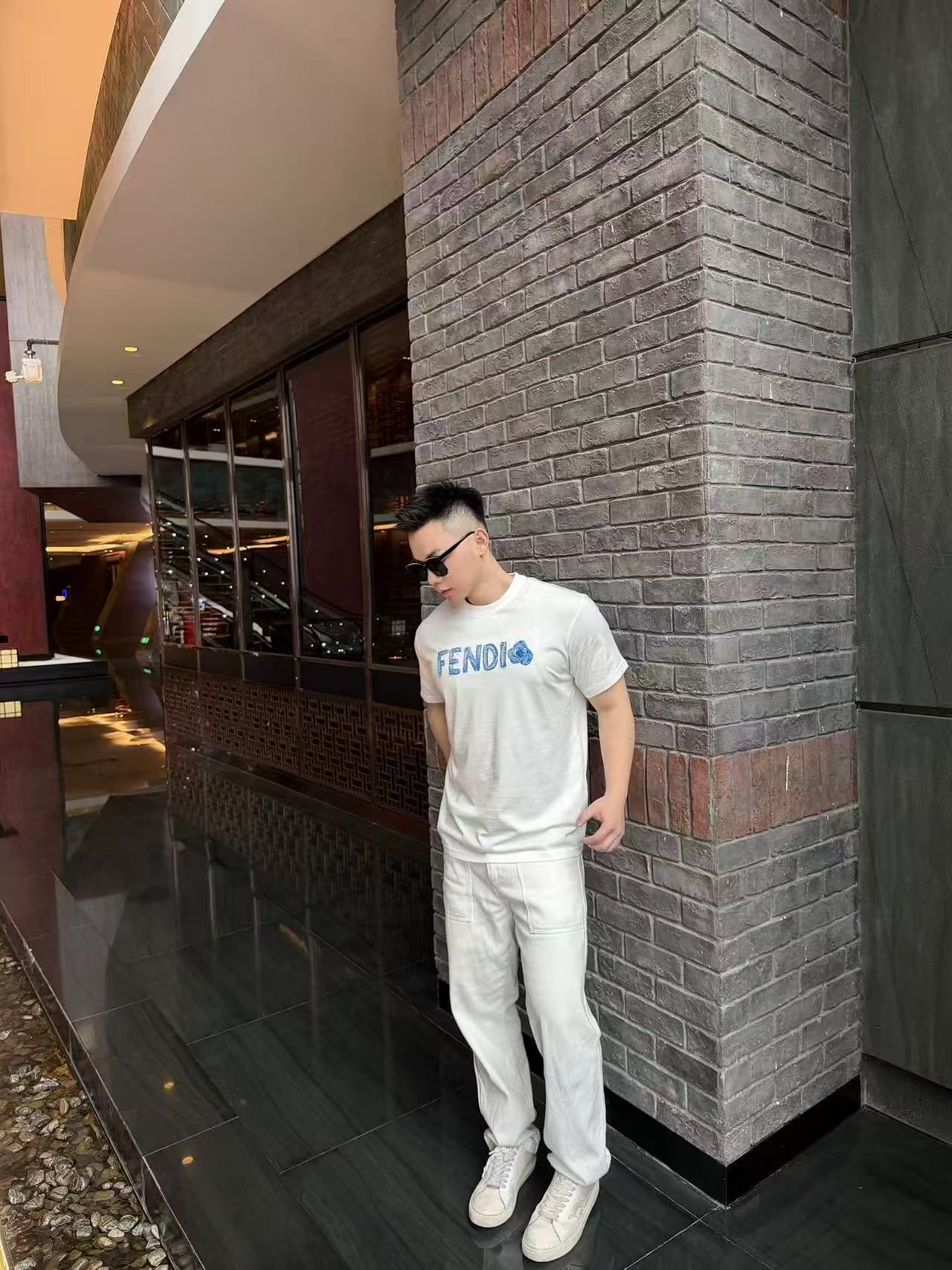 Fend letter printed t-shirt