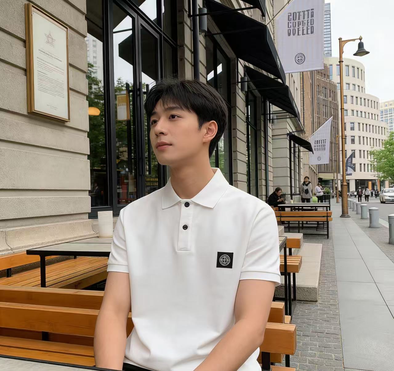 Stone knit Polo