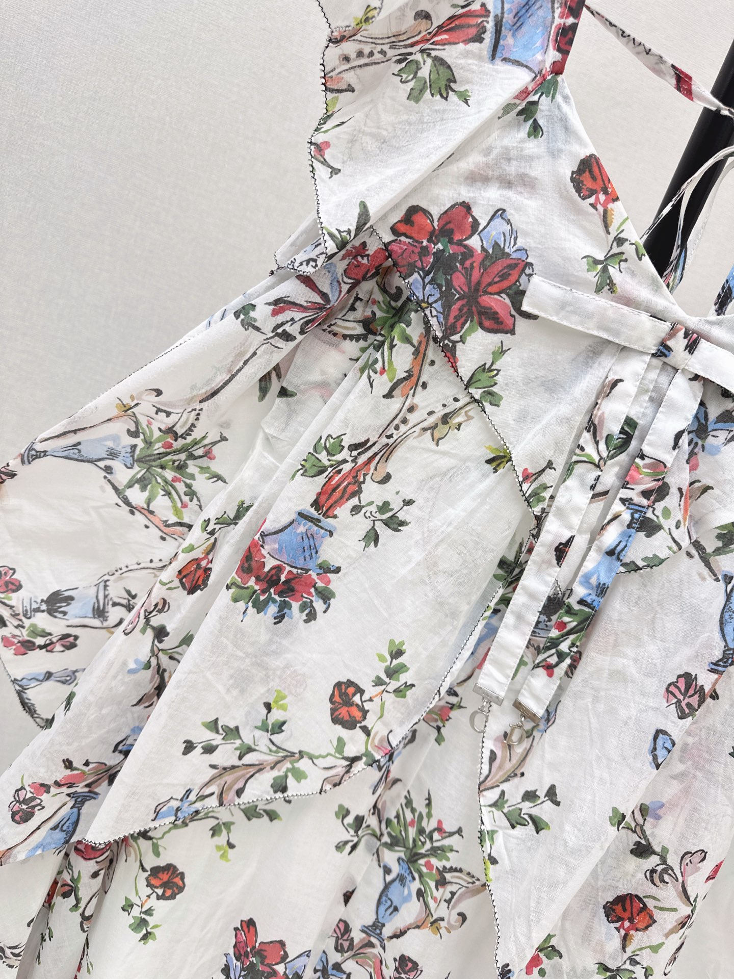 CD 26ss ruffle print dress