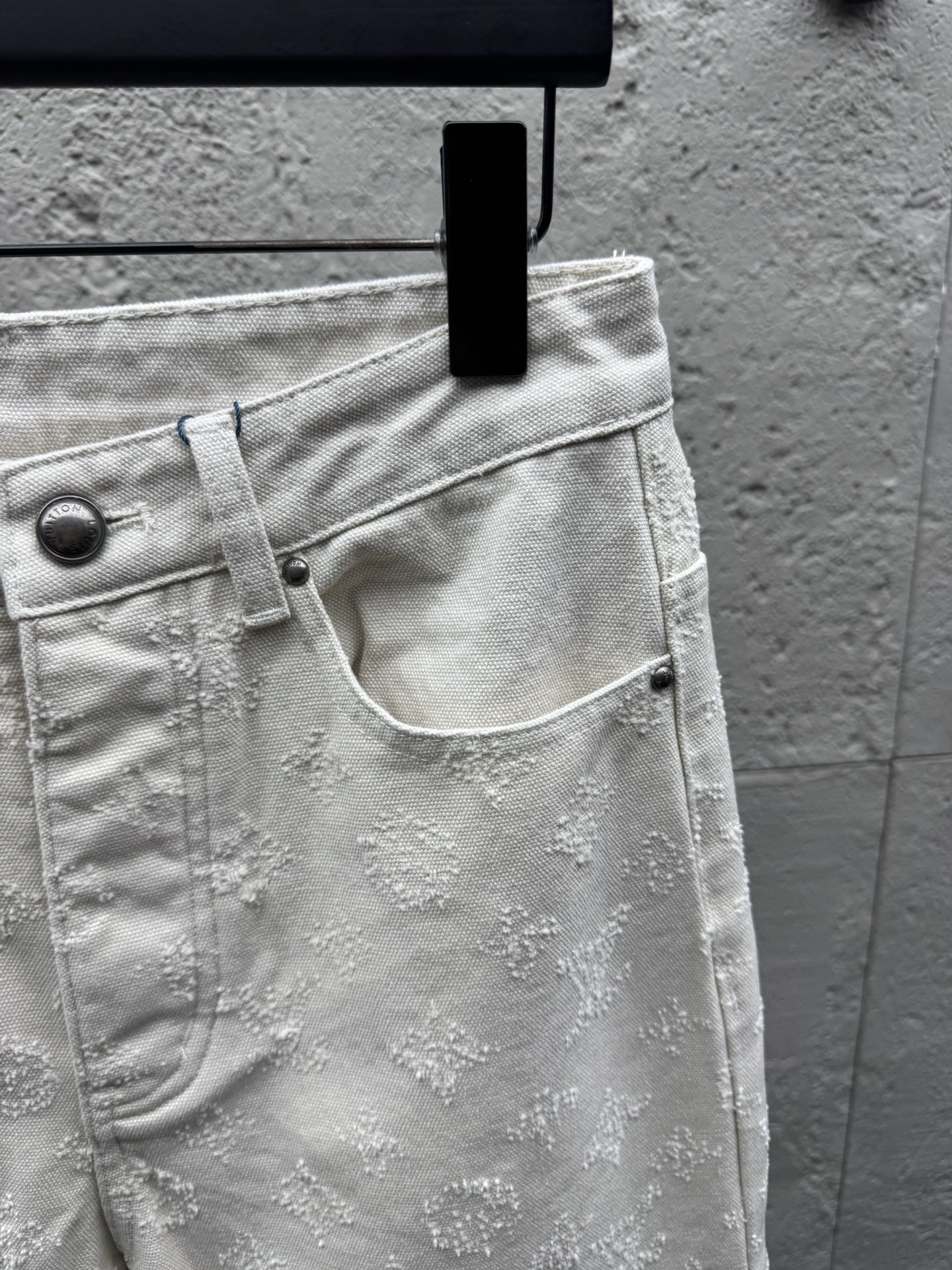 Louis embroidered jacquard jeans