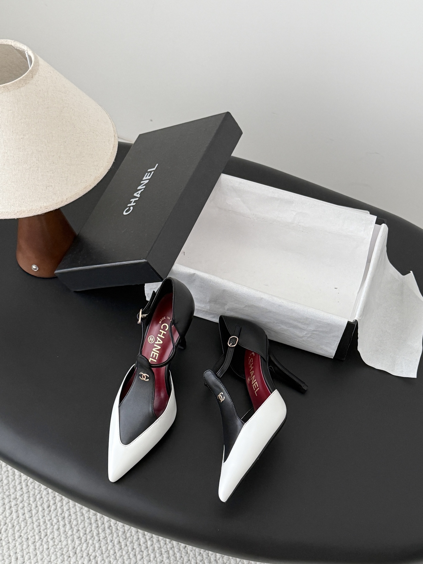 Chan 26P t-strap stilettoes