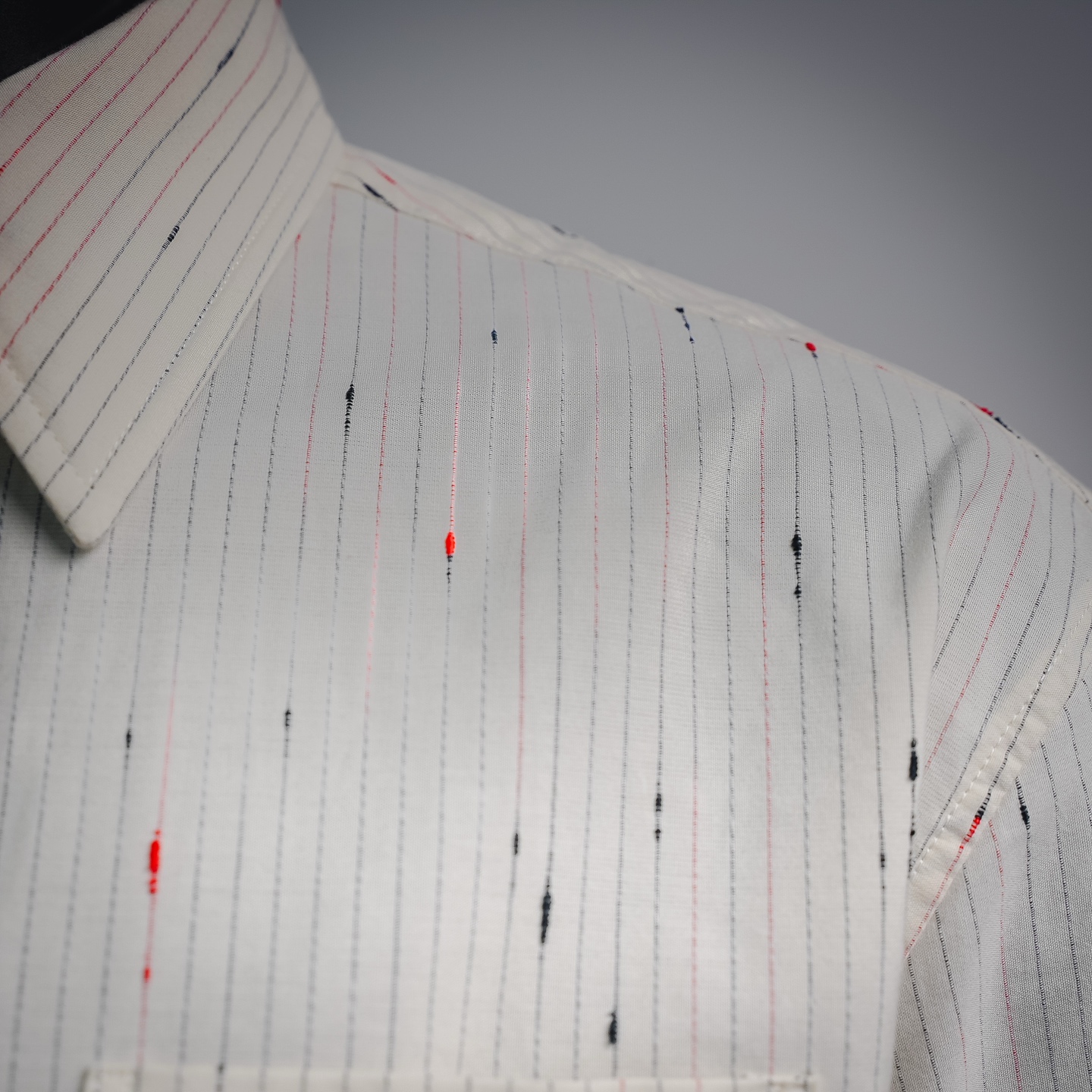 Chan sriped textured shirts