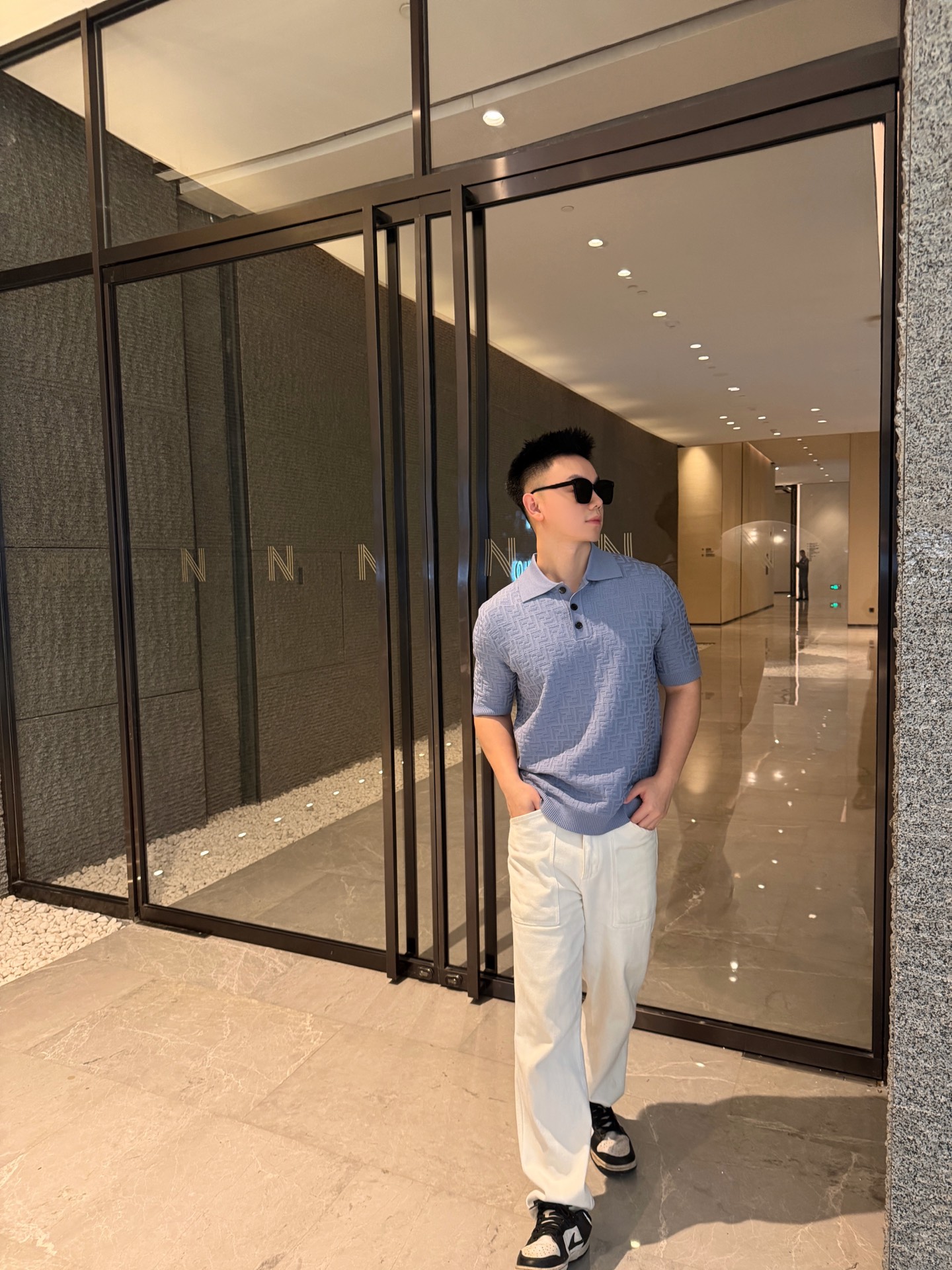 Fend knitted Polo