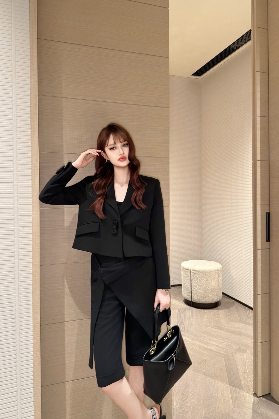CD 26fw bow suit jacket