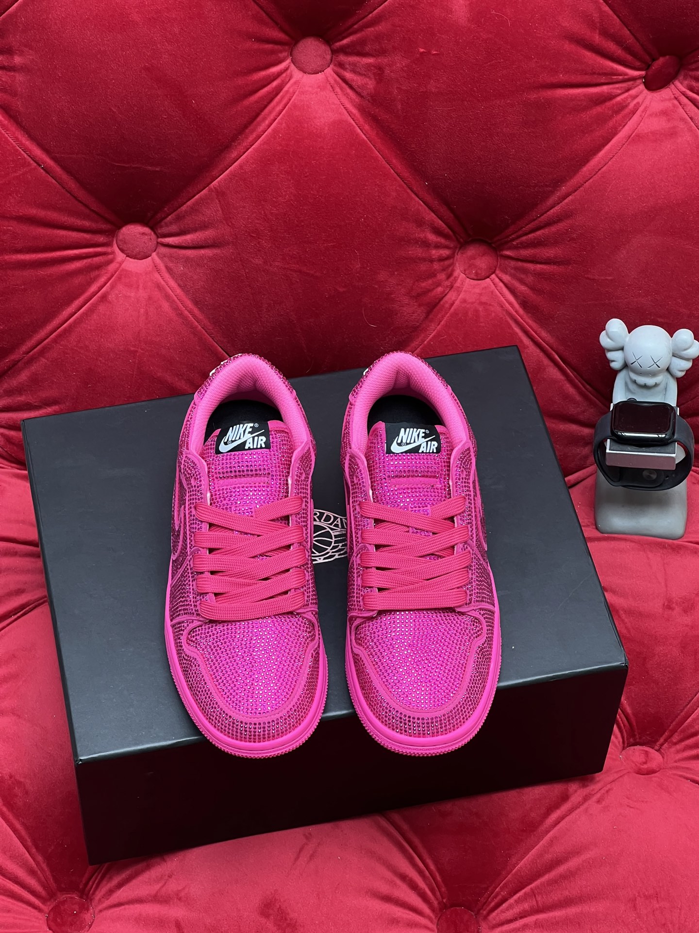 Air rhinestone sneakers
