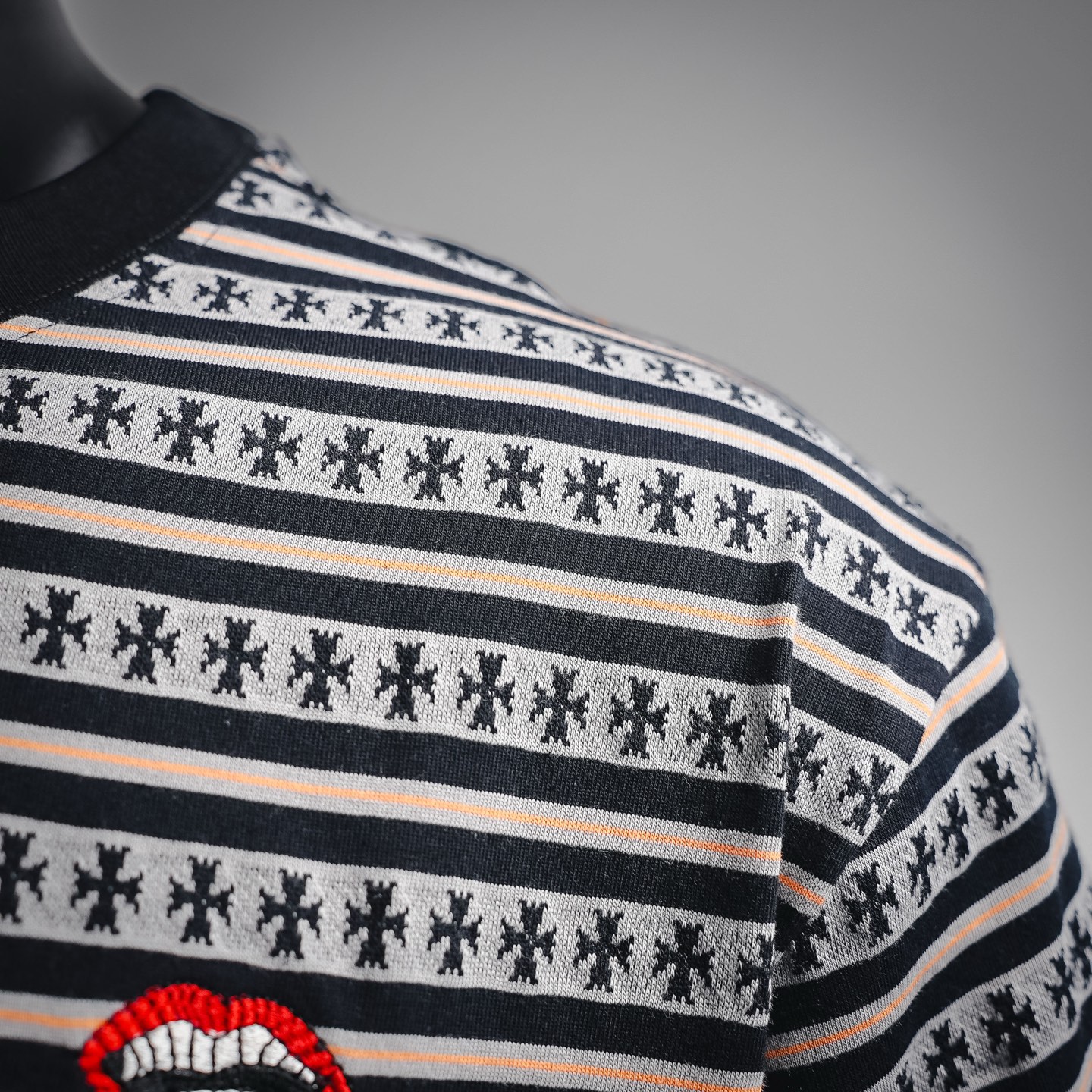 Chrome striped all-over t-shirt