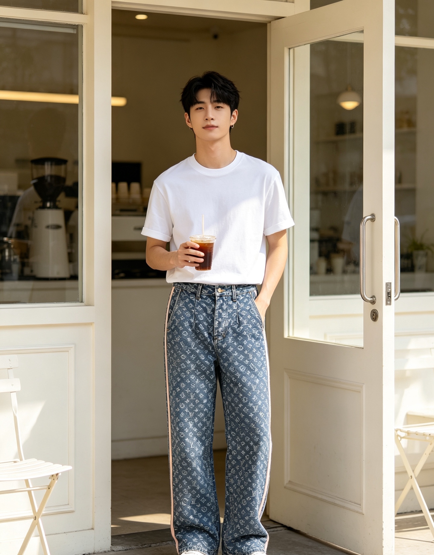 Louis all-over jeans