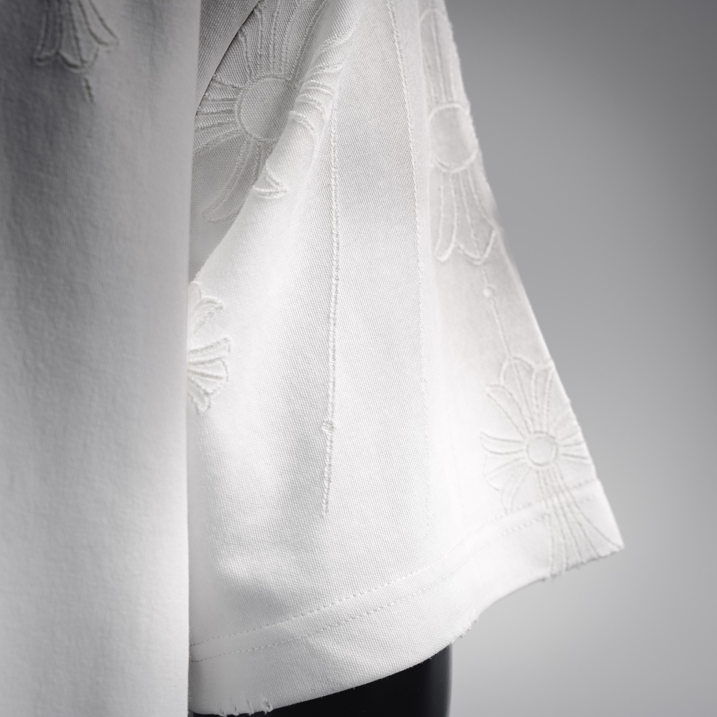 Chrome washed ripped t-shirt