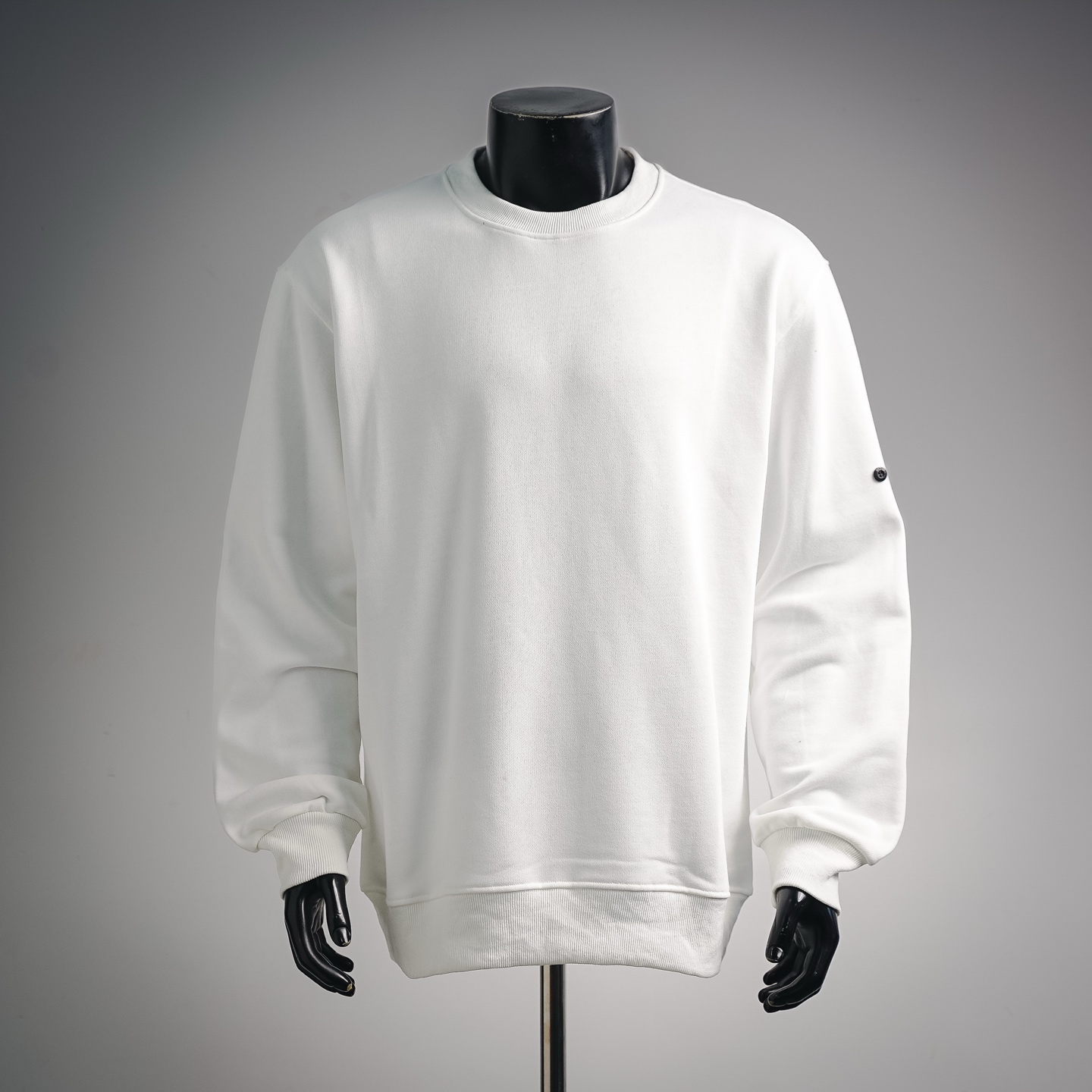 Stone logo badge sweatshirt