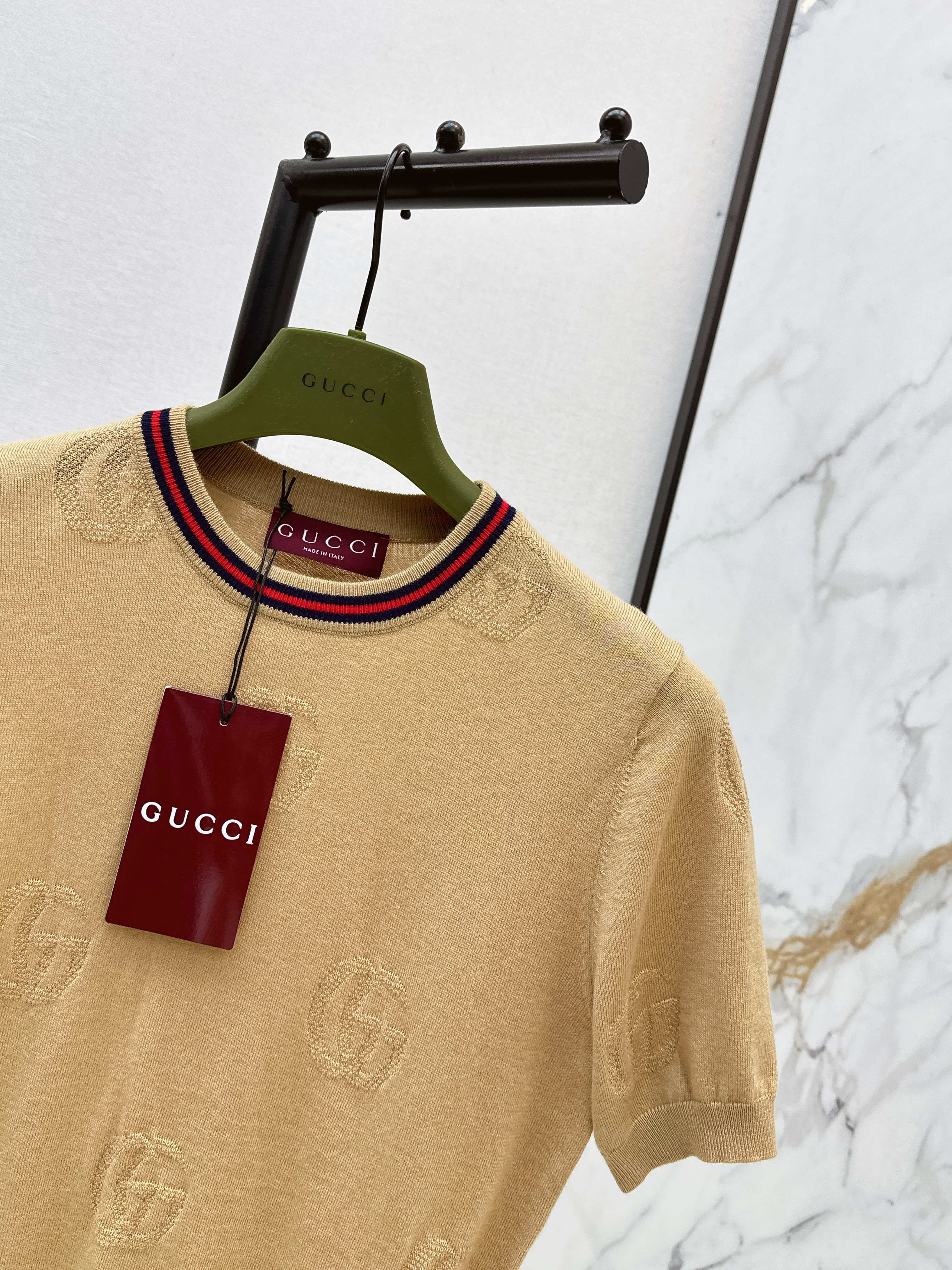 Guc 26ss jacquard sweater