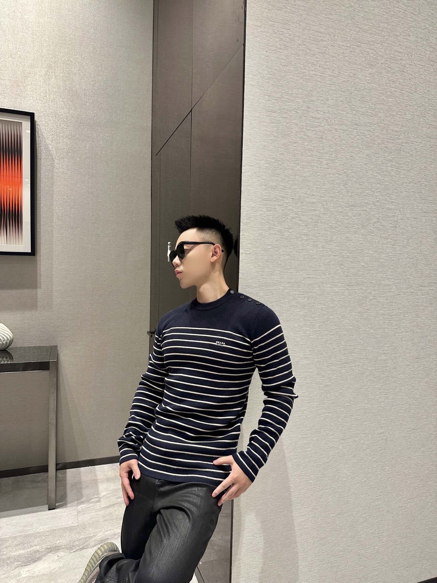 Pra striped embroidered sweater