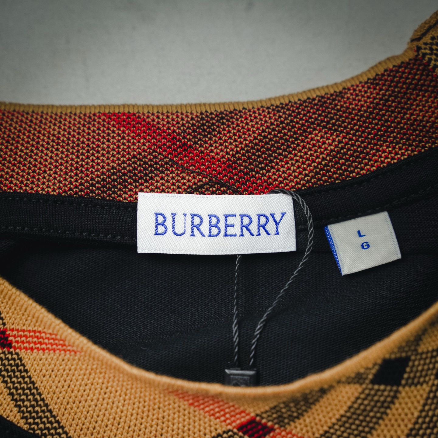 Bur plaid crew-neckt-shirt