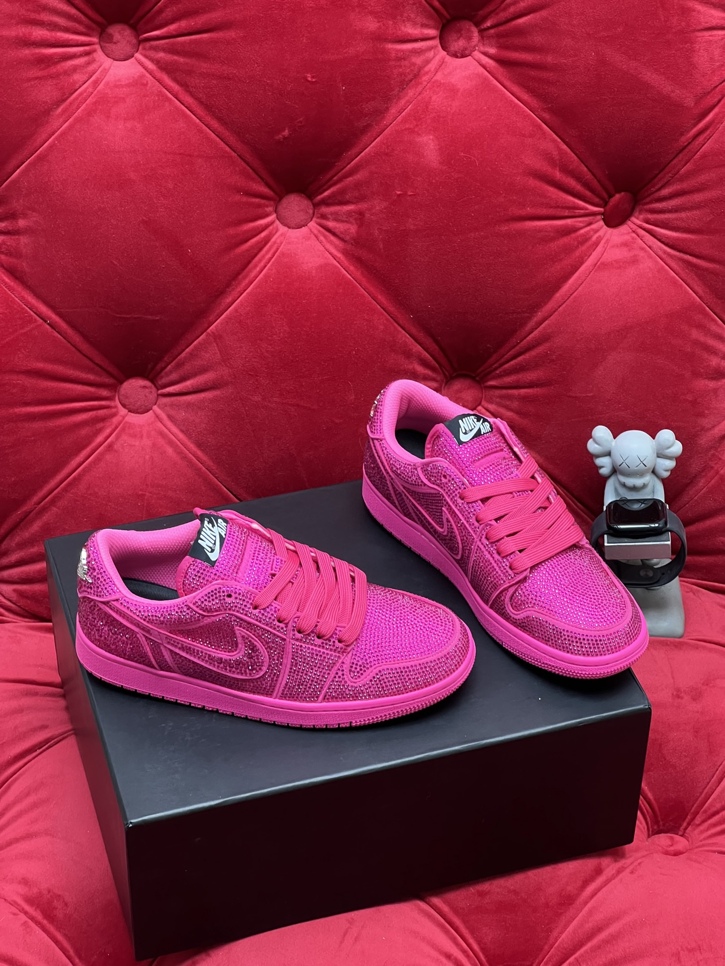 Air rhinestone sneakers