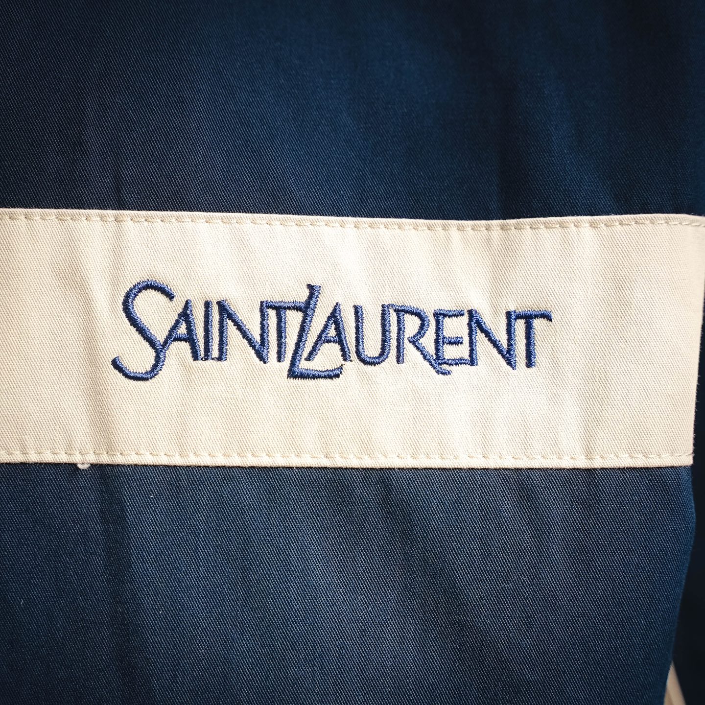 Saint embroidered splicing jacket