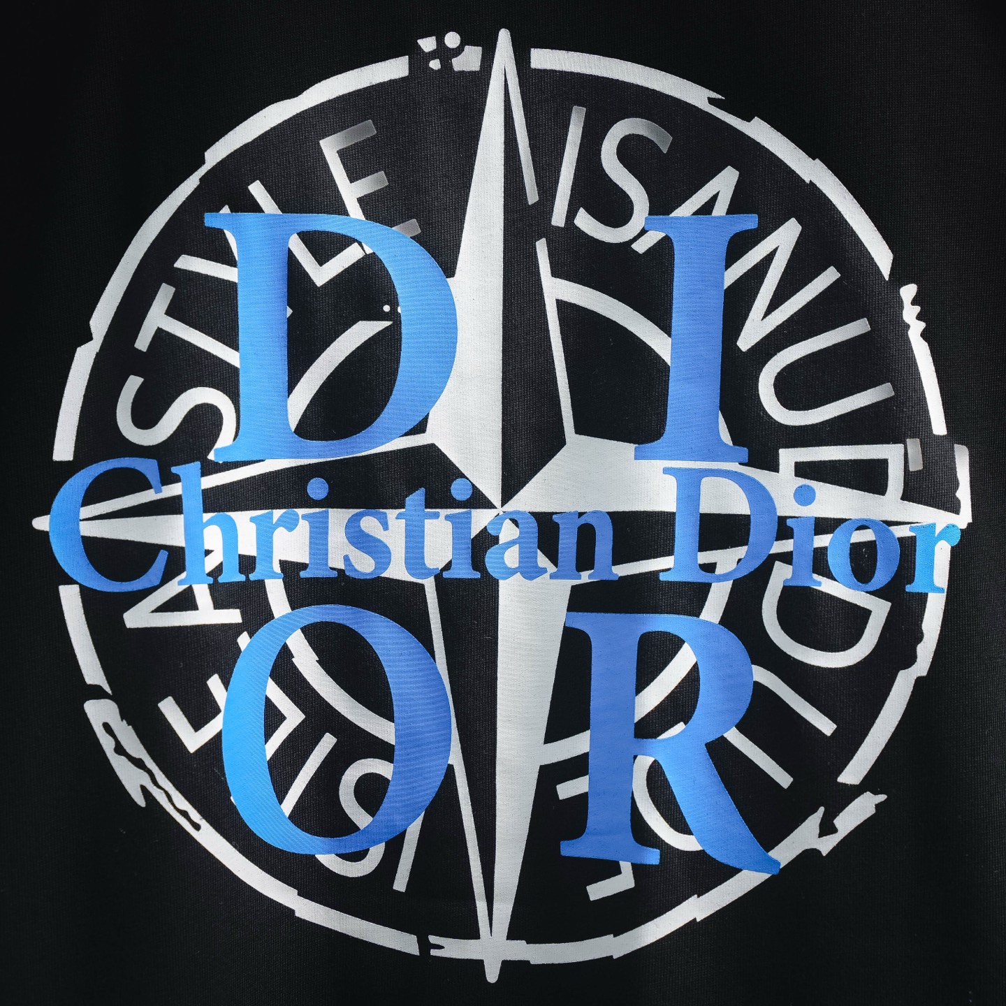 CD printed washed t-shirt