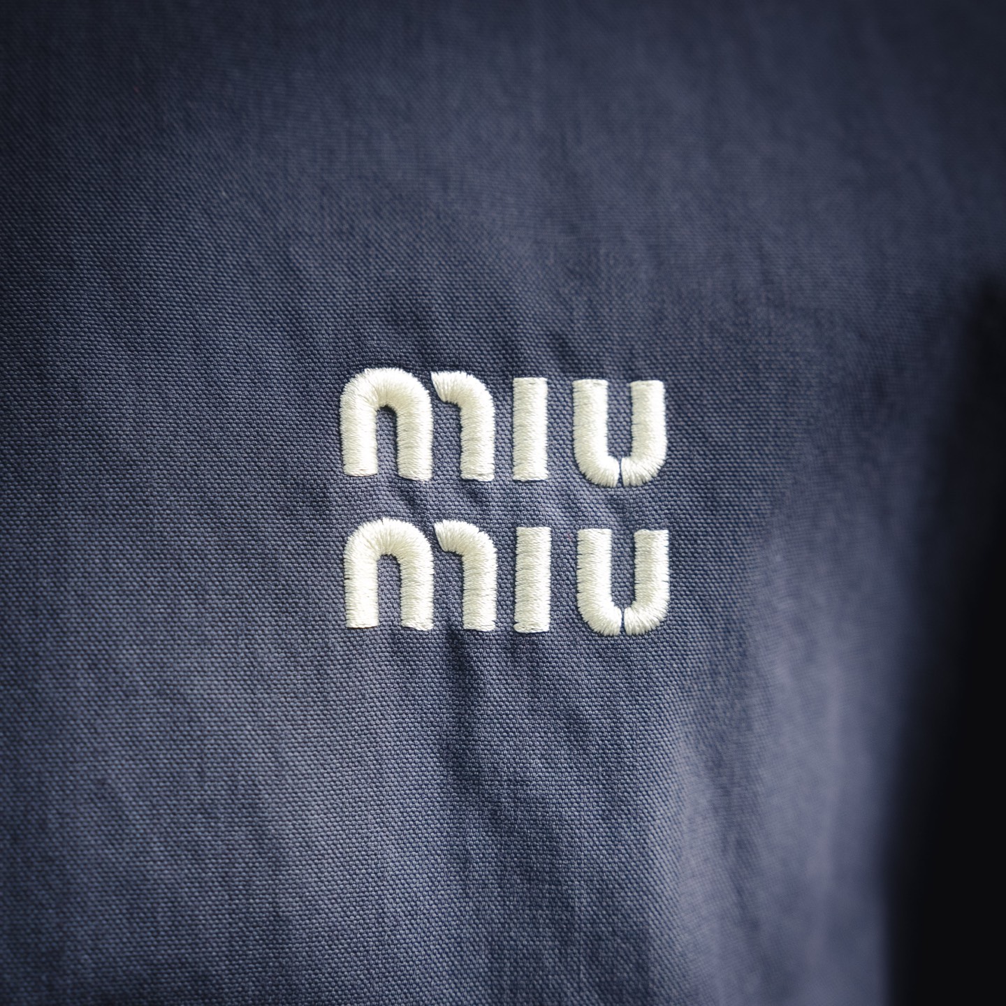 Miu embroidered pocket jacket