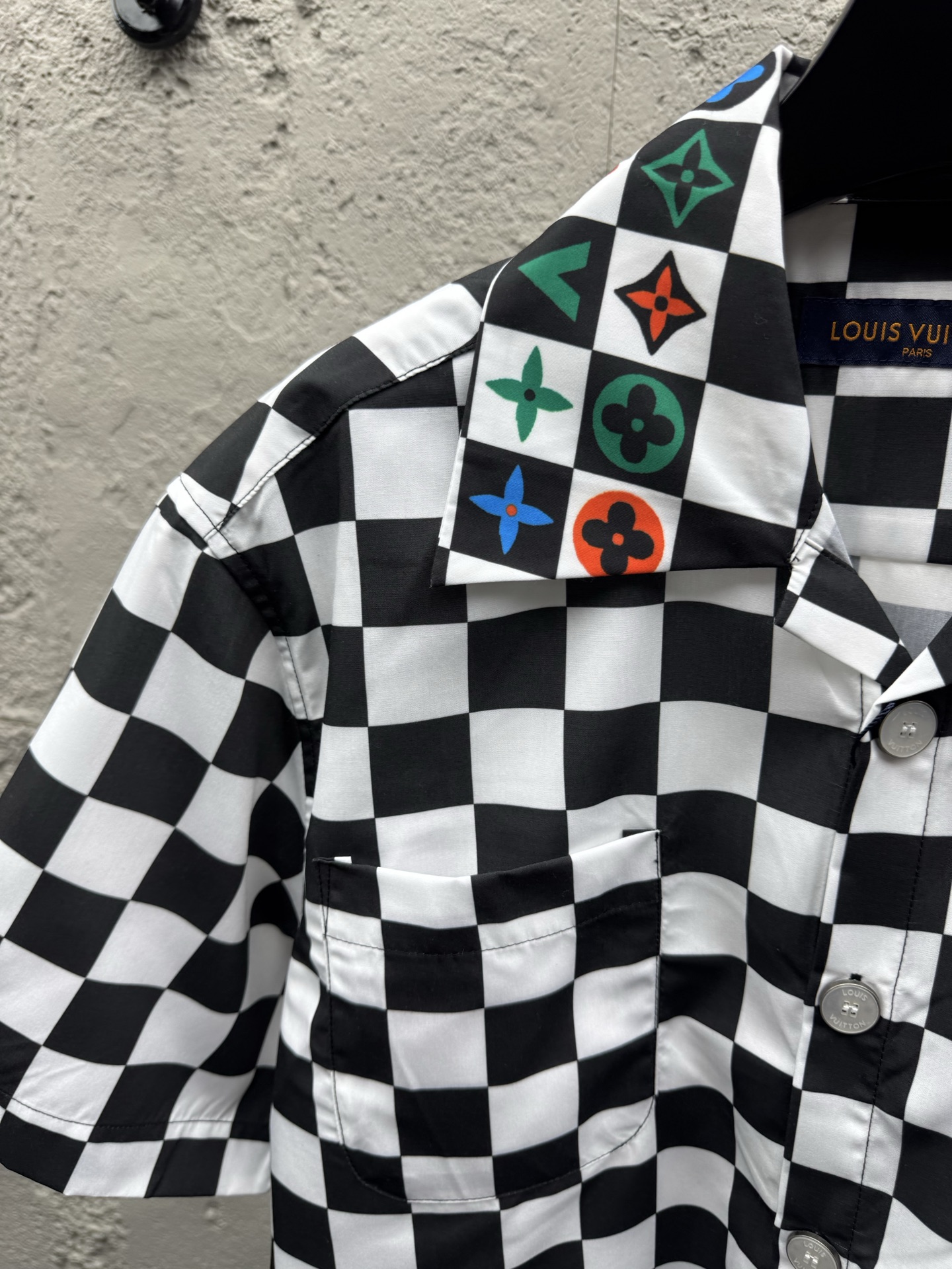 Louis checkerboard graphic t-shirt