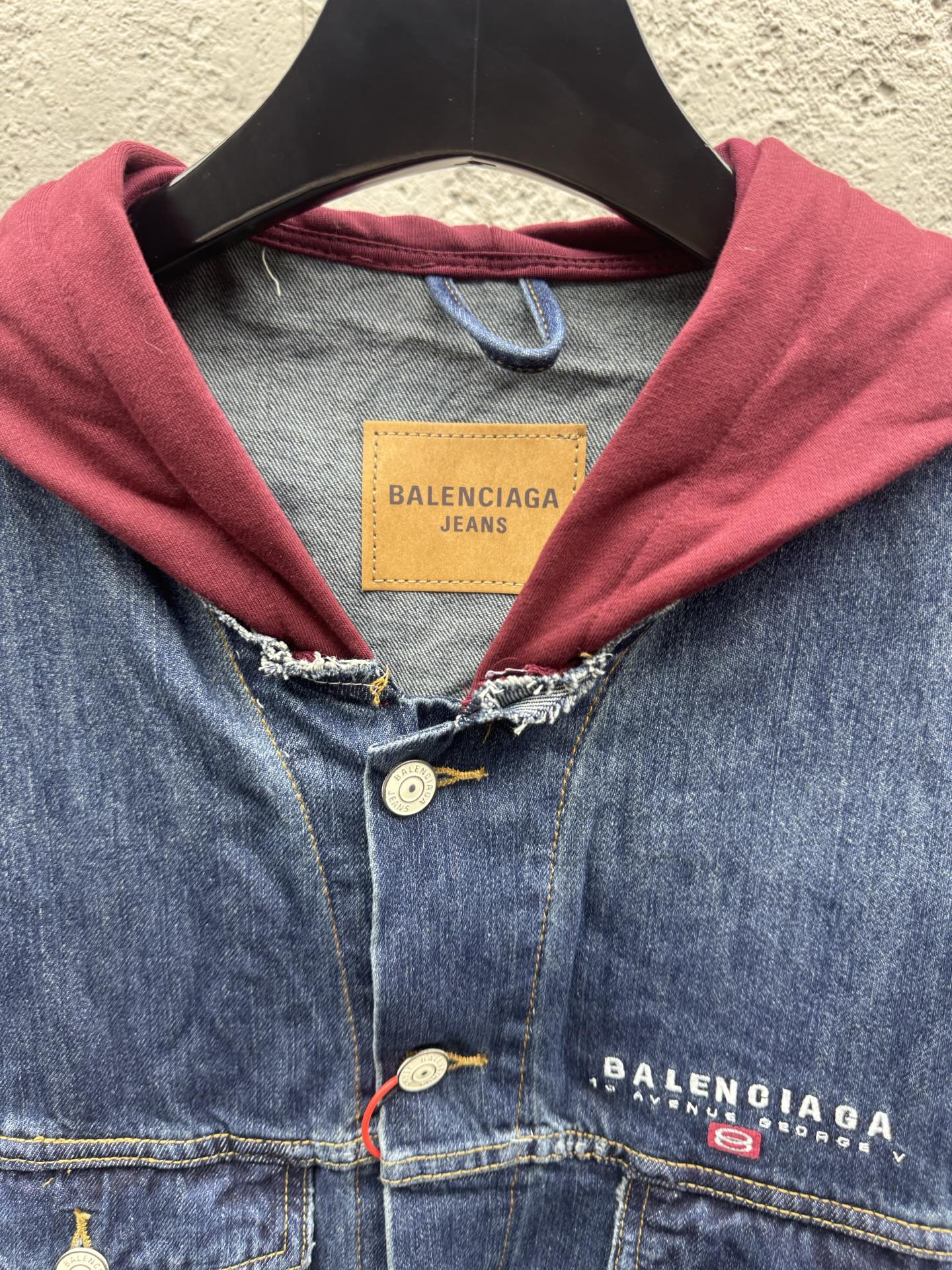 Balen layered denim jacket