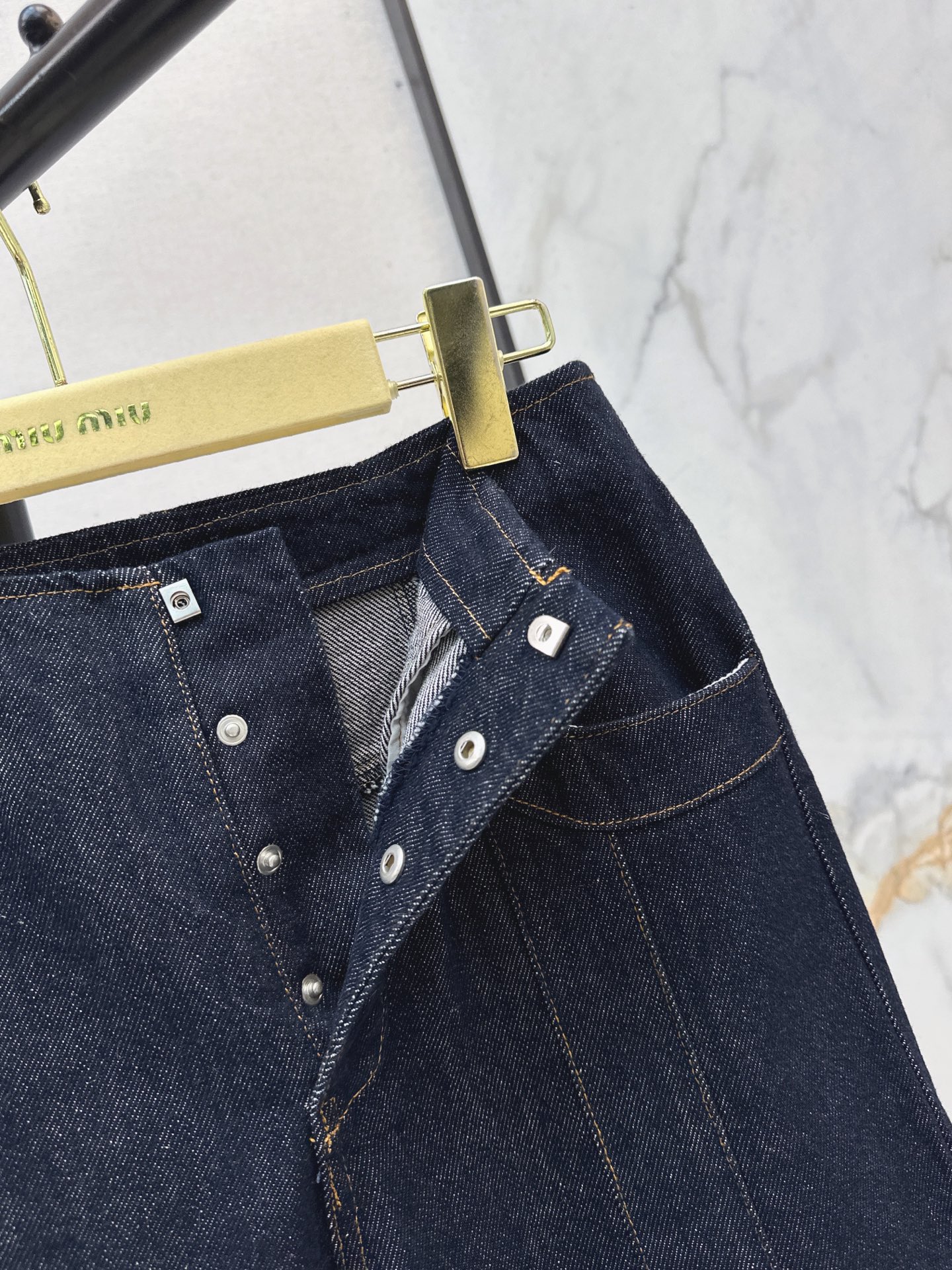 Miu 26fw cargo denim pants