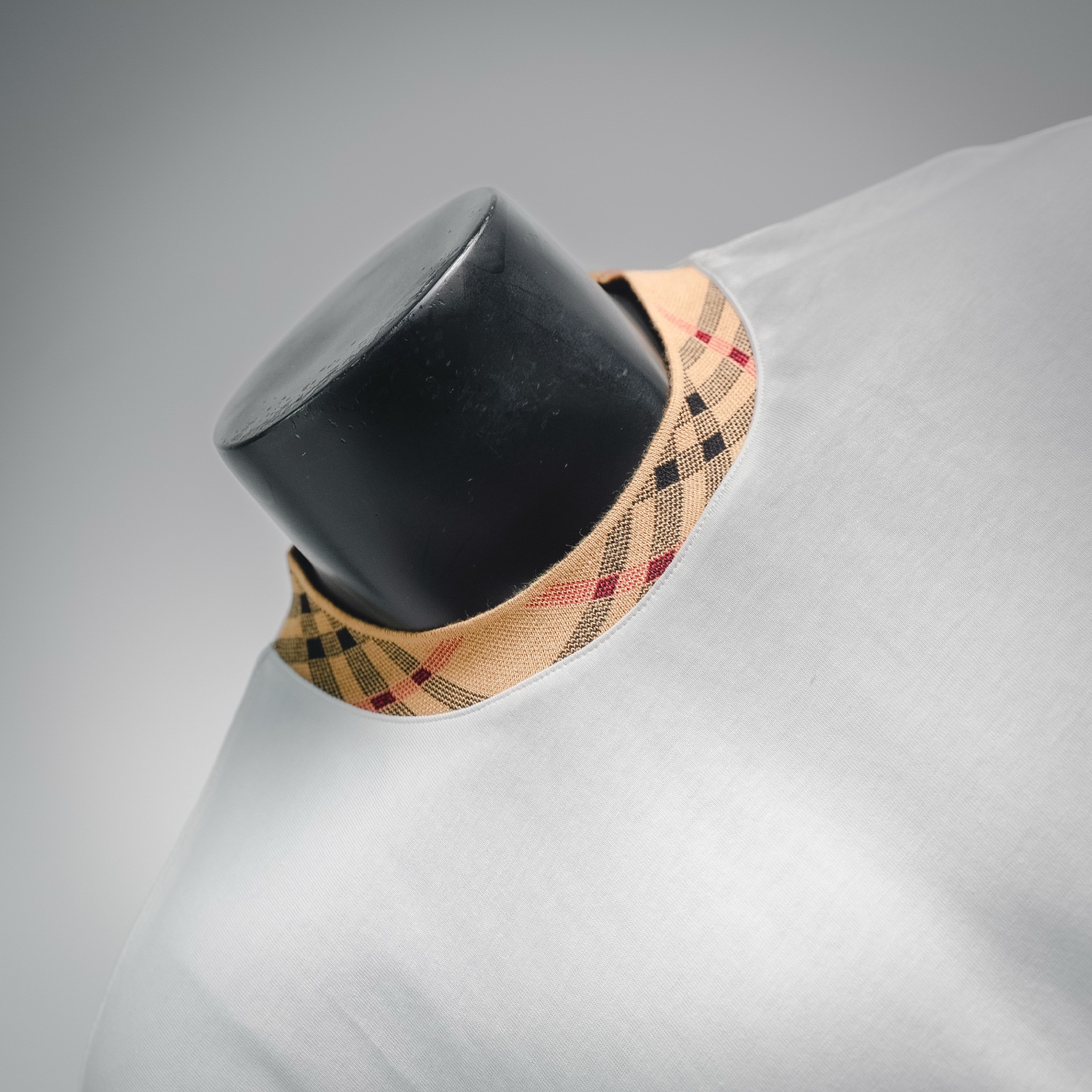 Bur plaid crew-neckt-shirt