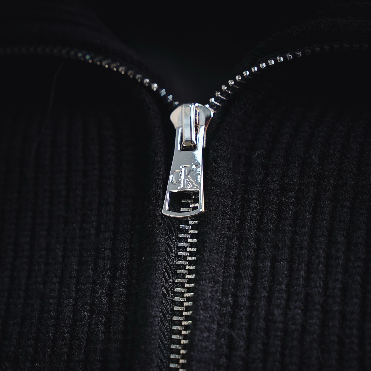CK ribbed minimal jacket
