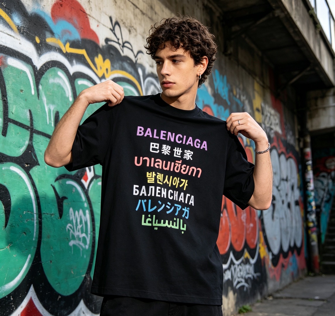 Balen latter printed t-shirt