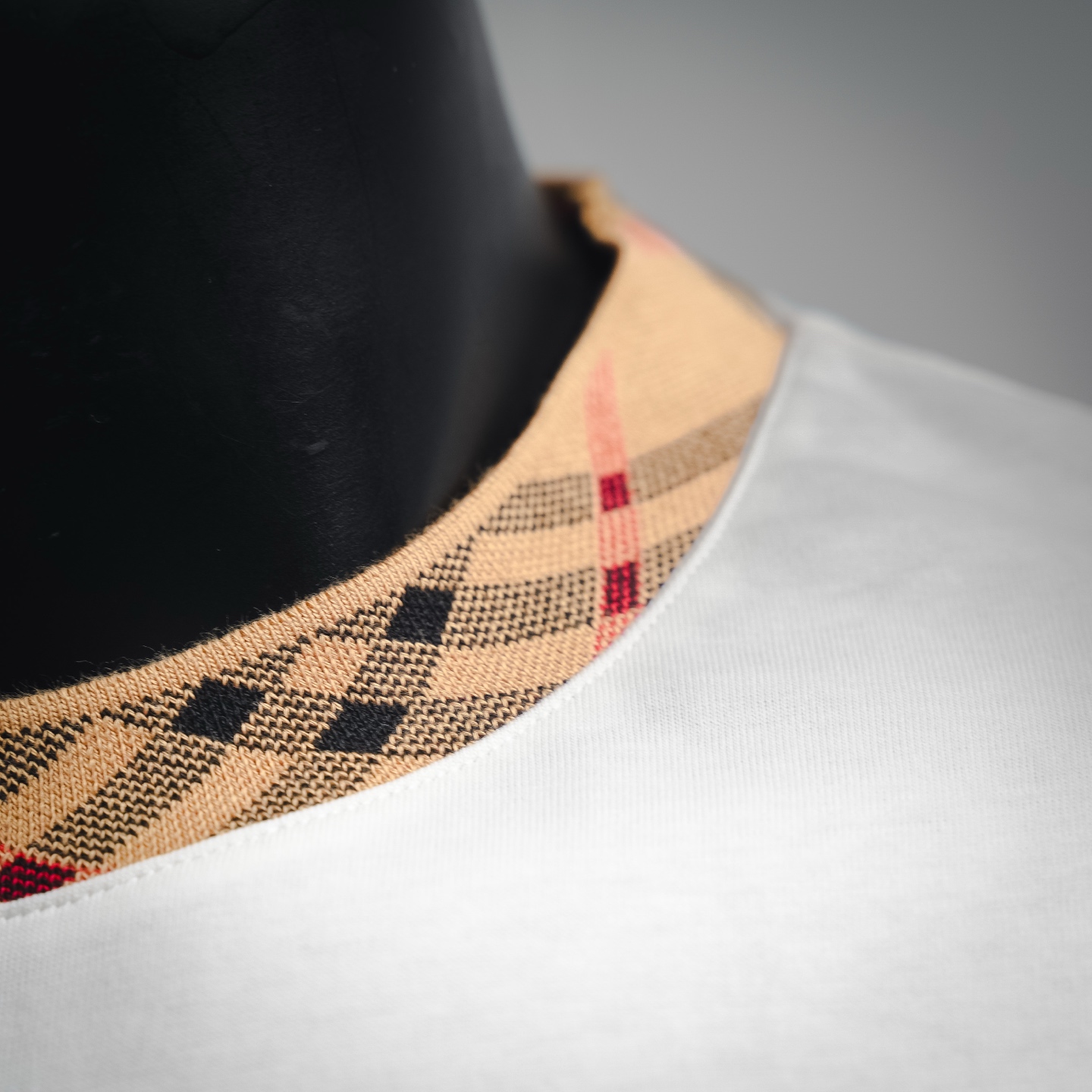 Bur plaid crew-neckt-shirt