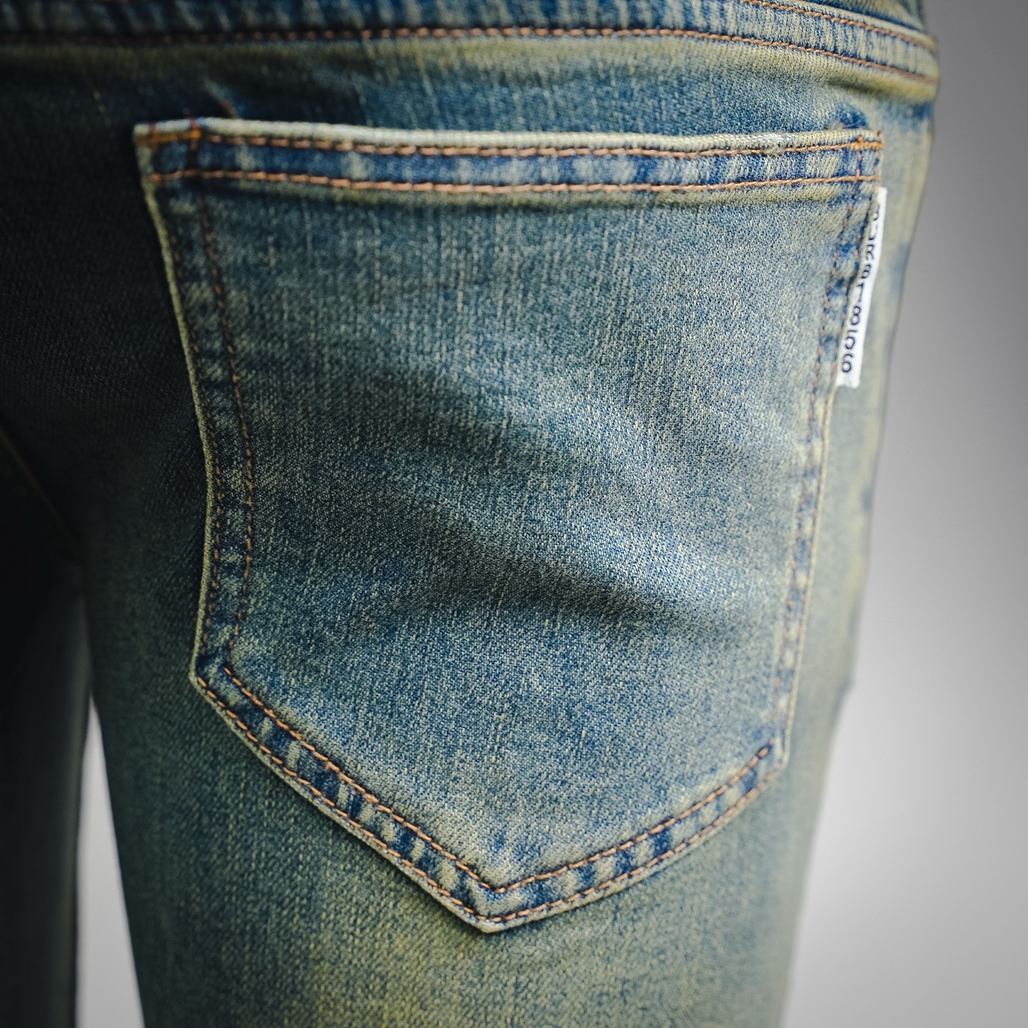 Bur skinny faded jeans