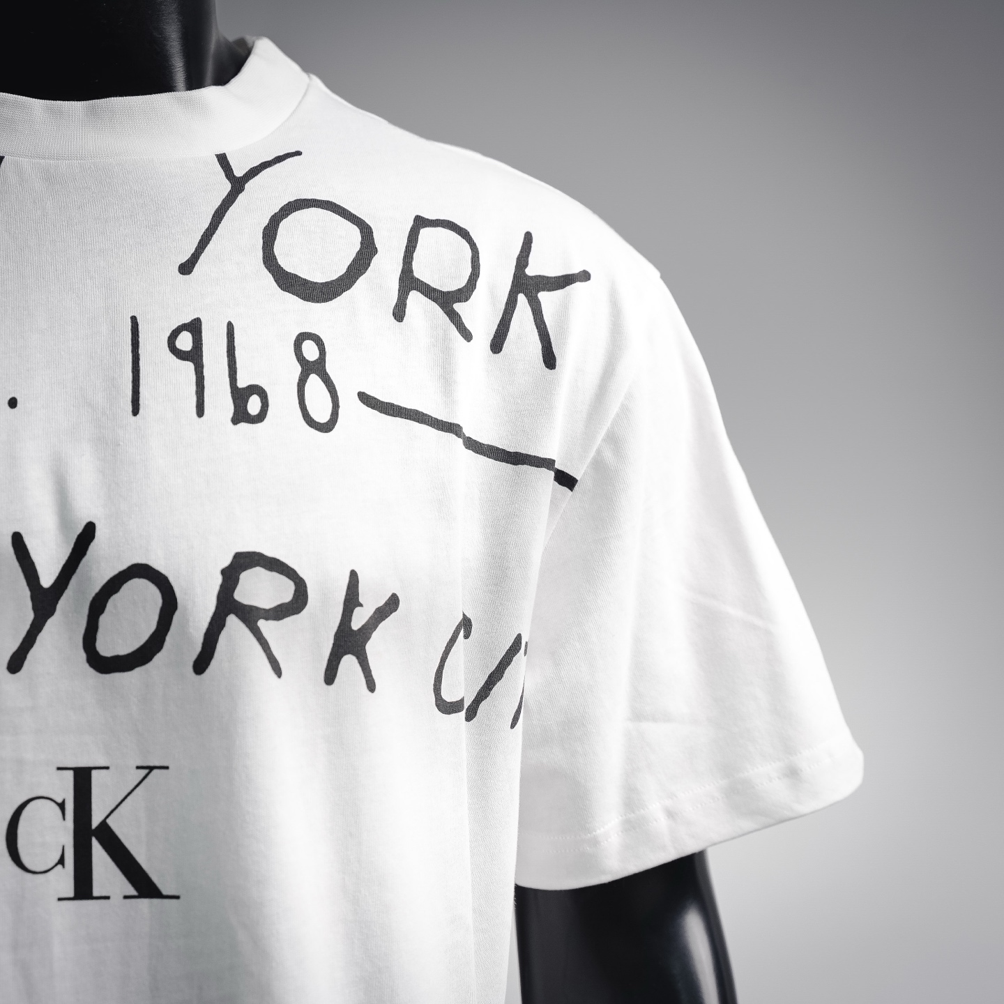 CK graffiti letter t-shirt