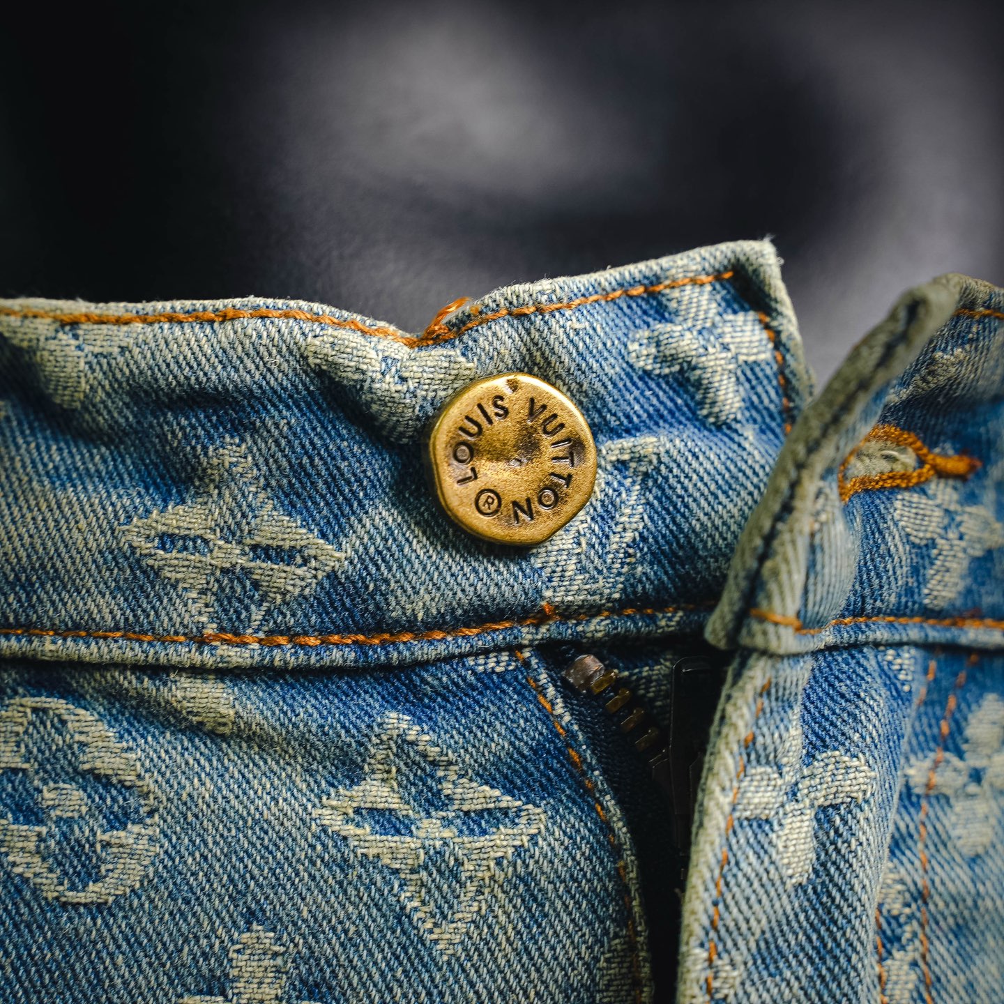 Louis jacquard washed jeans